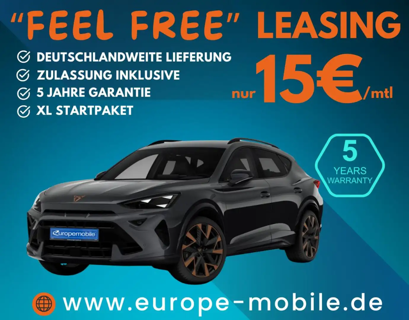 CUPRA Formentor VZ 2.0 TSI 333 DSG 4Drive (UVP 65.008€/KW40/25) SE Grau - 1