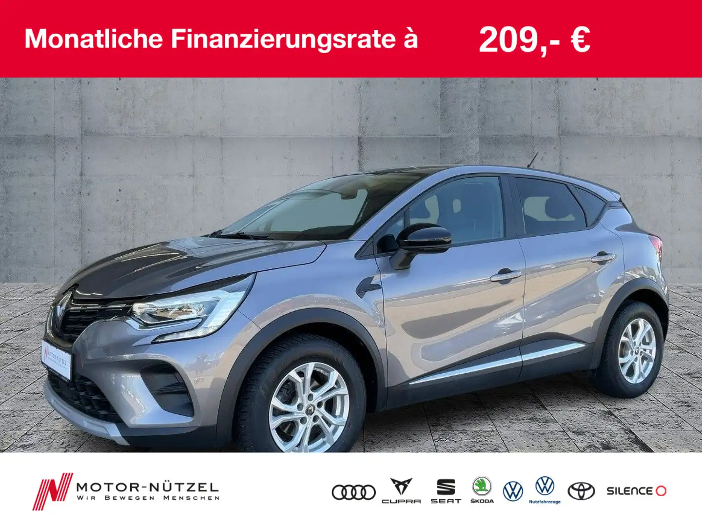 Renault Captur II 1.3 TCe 130 EXPERIENCE LED+SHZ+GRA+MFL Grigio - 1