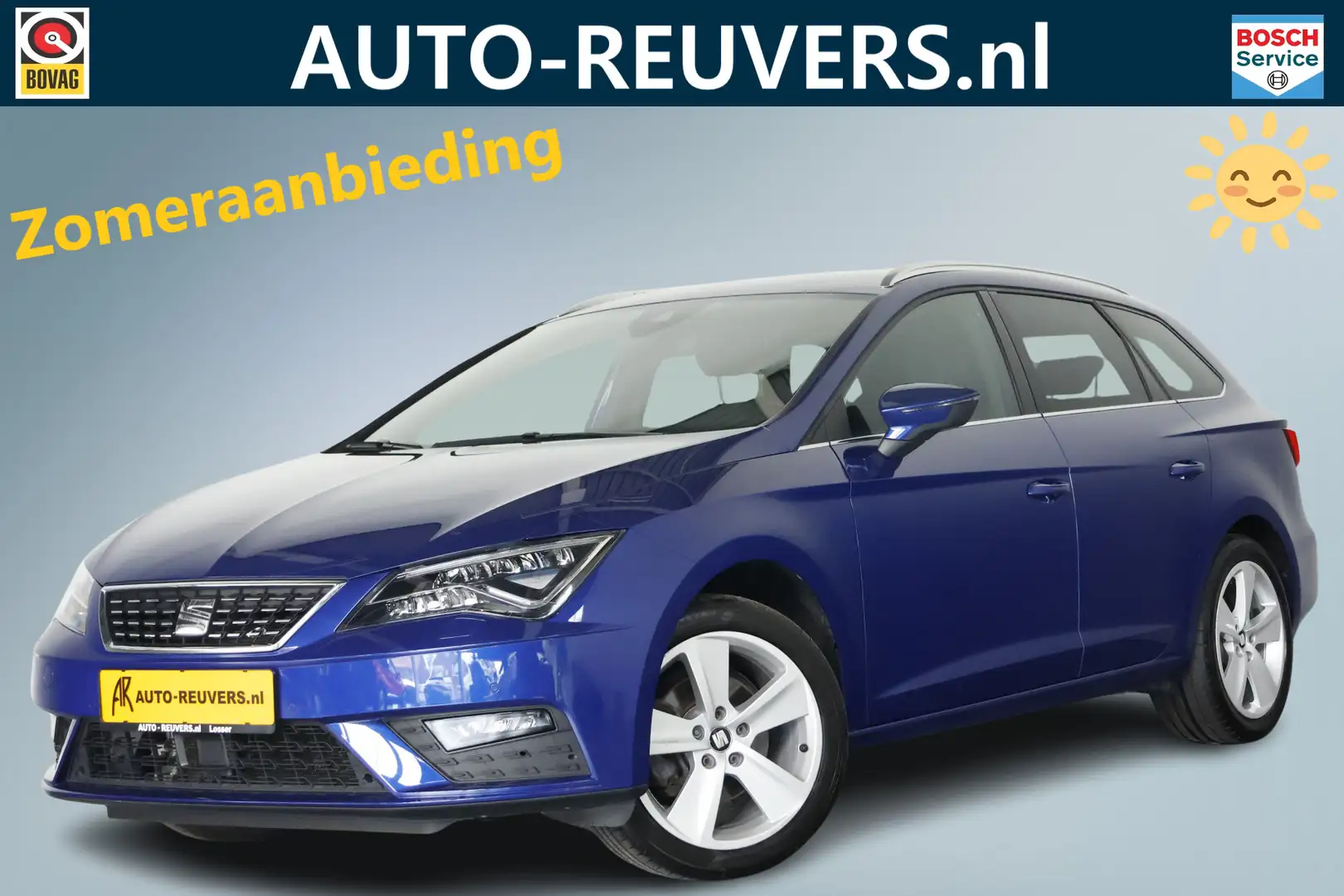 SEAT Leon ST Xcellence 1.5 TGI (CNG gas) / LED / ACC / CarPl Blauw - 1