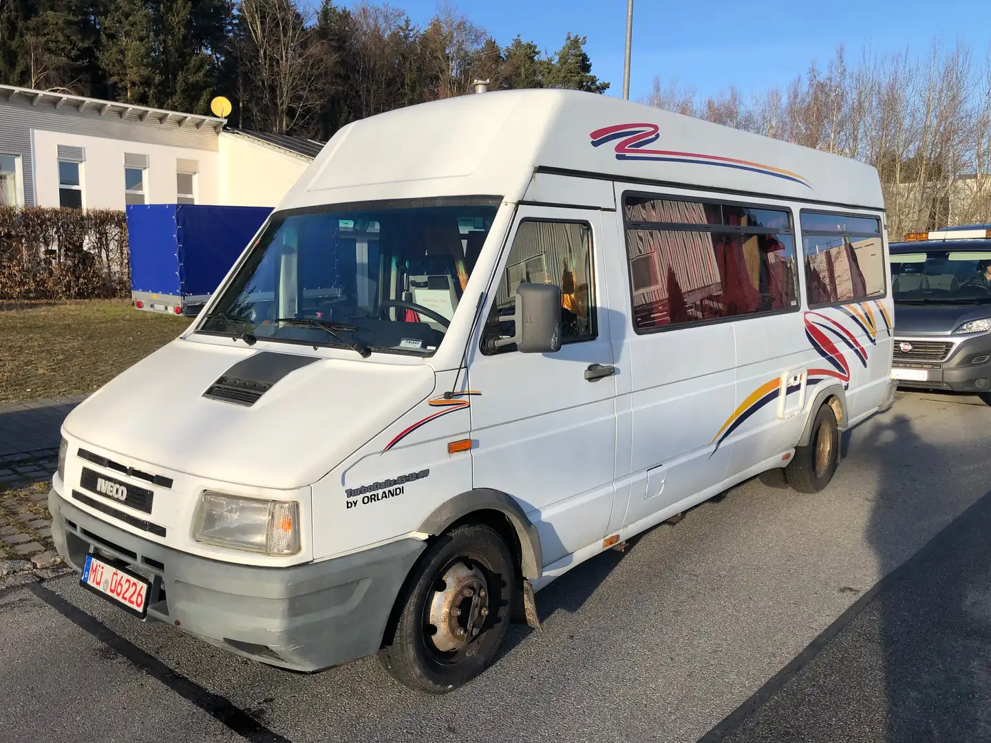 Iveco Daily 45-12,Iris Bus,Ahk,Klima,Maxi Bus Blanc - 1