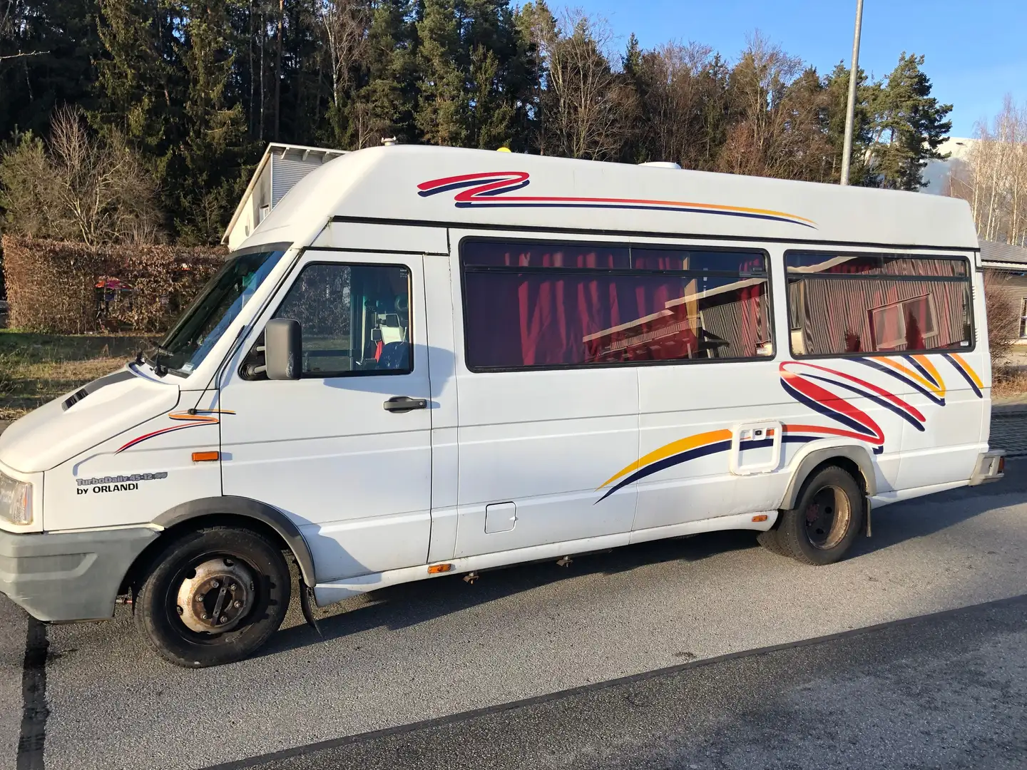 Iveco Daily 45-12,Iris Bus,Ahk,Klima,Maxi Bus Blanc - 2