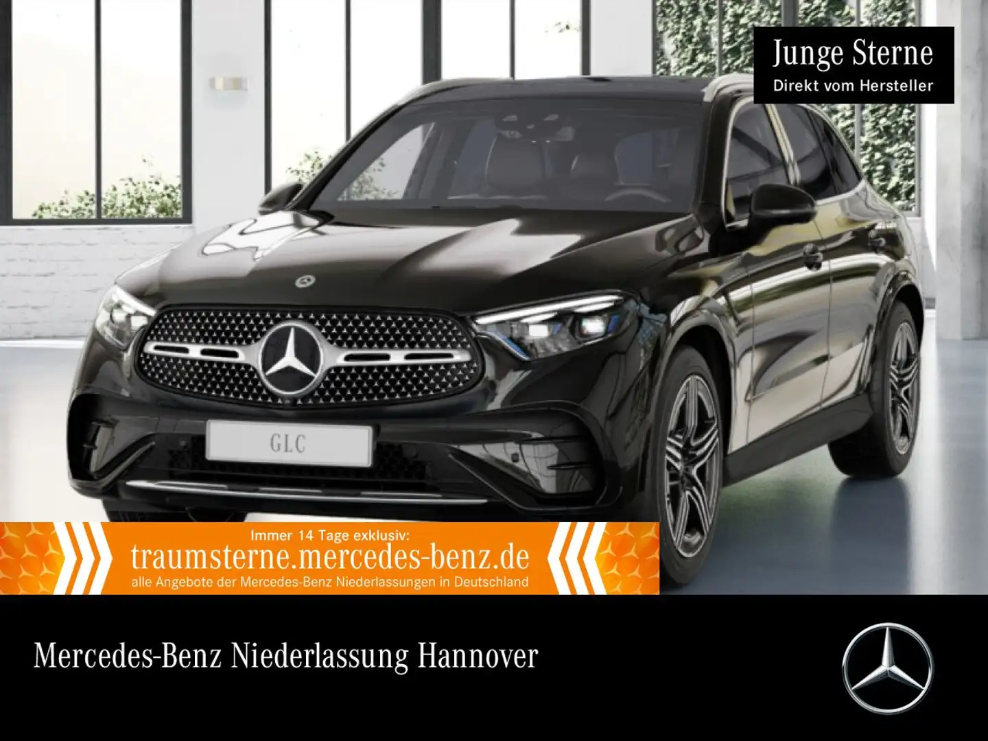 Mercedes-Benz GLC 300 de 4M AMG+PANO+360+AHK+SITZKLIMA+KEYLESS Schwarz - 1