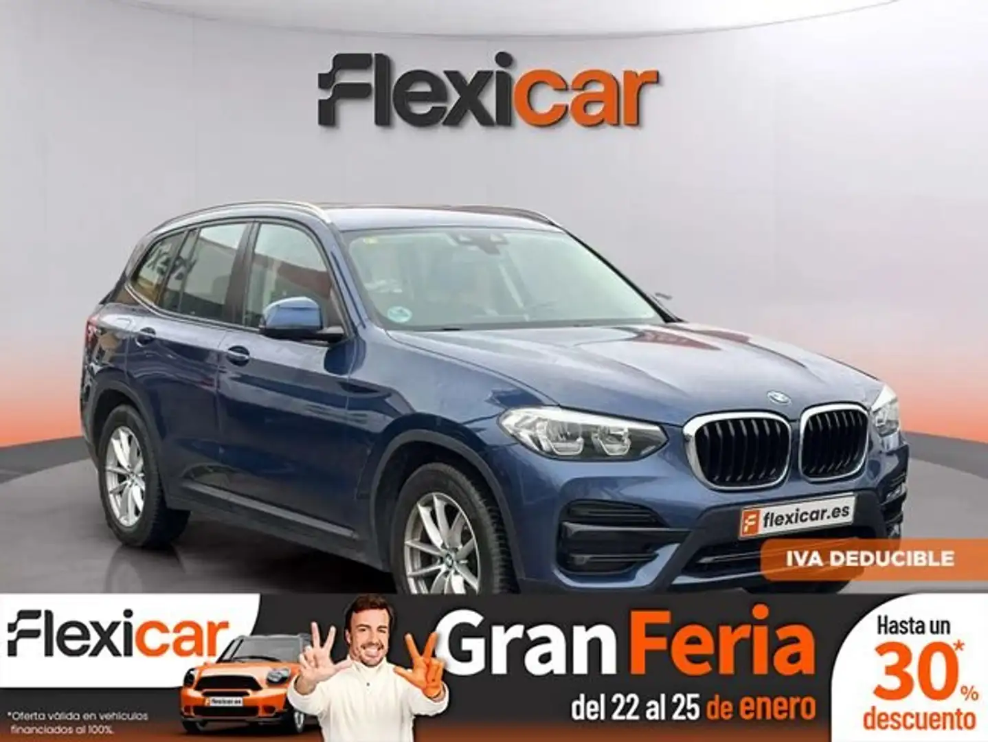 BMW X3 sDrive 18dA Bleu - 1