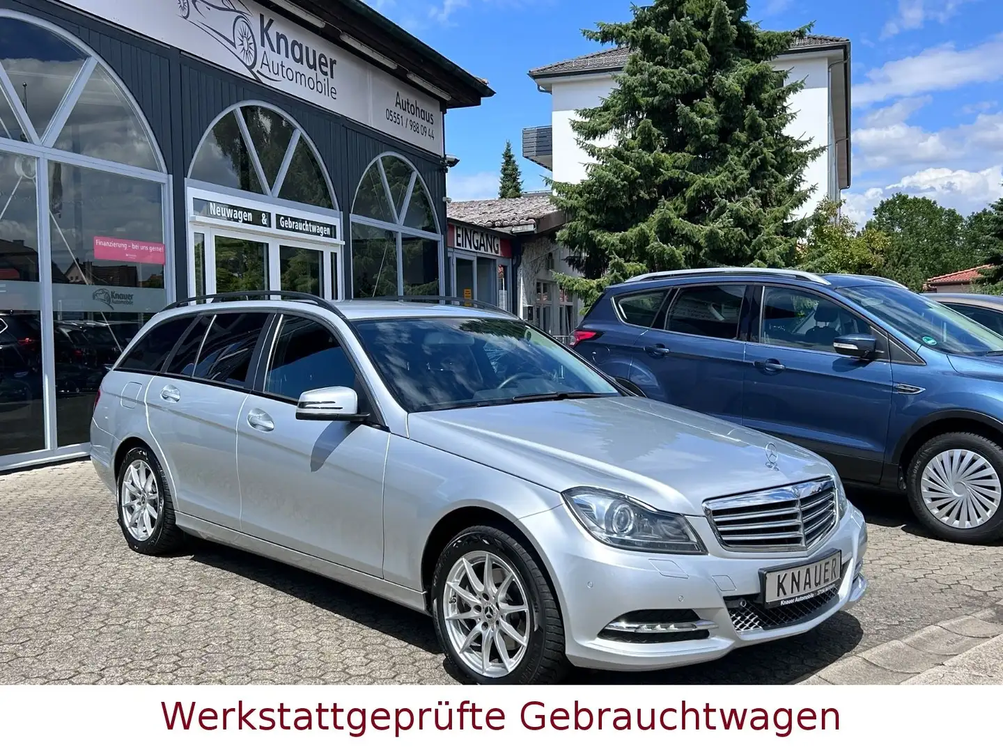 Mercedes-Benz C 200 Kombi BlueEfficiency*Autom*Sitzheiz*1.Hand Argent - 1