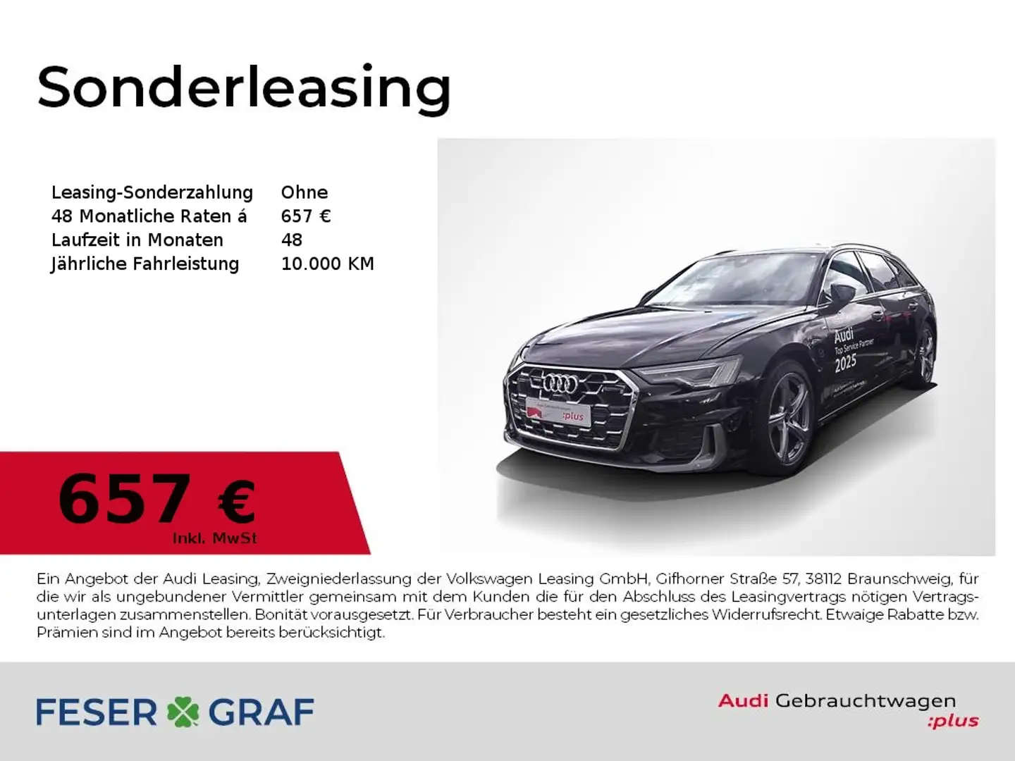 Audi A6 Avant S line 50 TFSI e qu S Tronic Matrix Navi Schwarz - 1