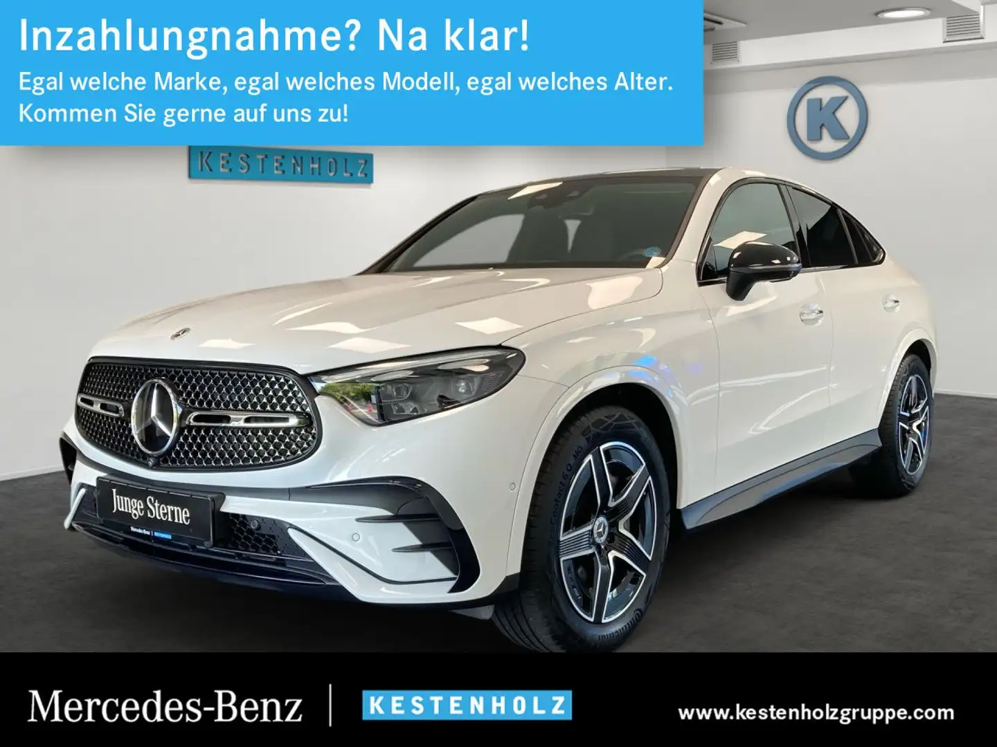 Mercedes-Benz GLC 300 d 4M AMG+BURMEST+AHK+PANO+360°+MEMORY Weiß - 1
