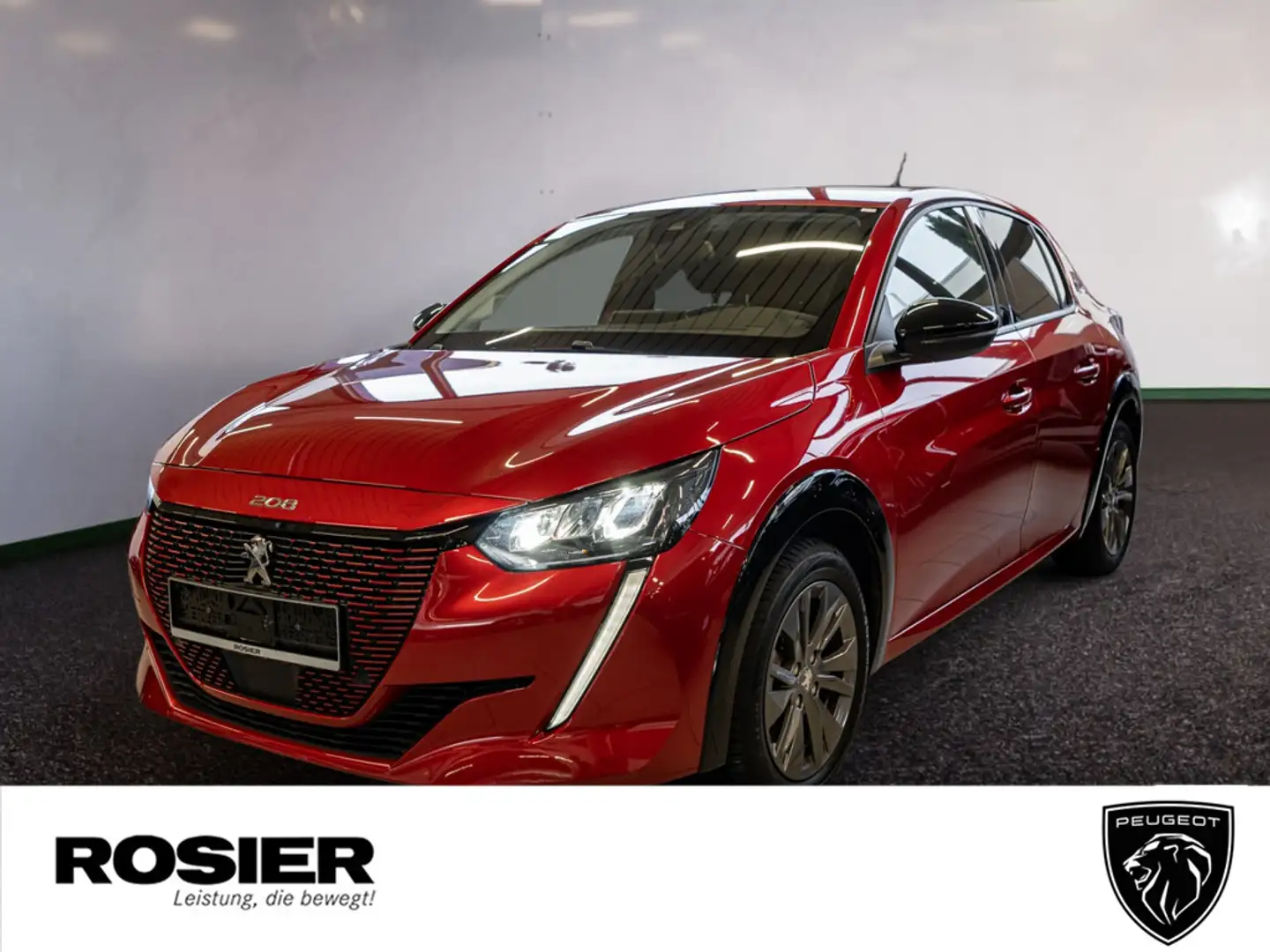 Peugeot e-208 Allure+ Elektromotor 136 ACC LED NAVI Rouge - 1