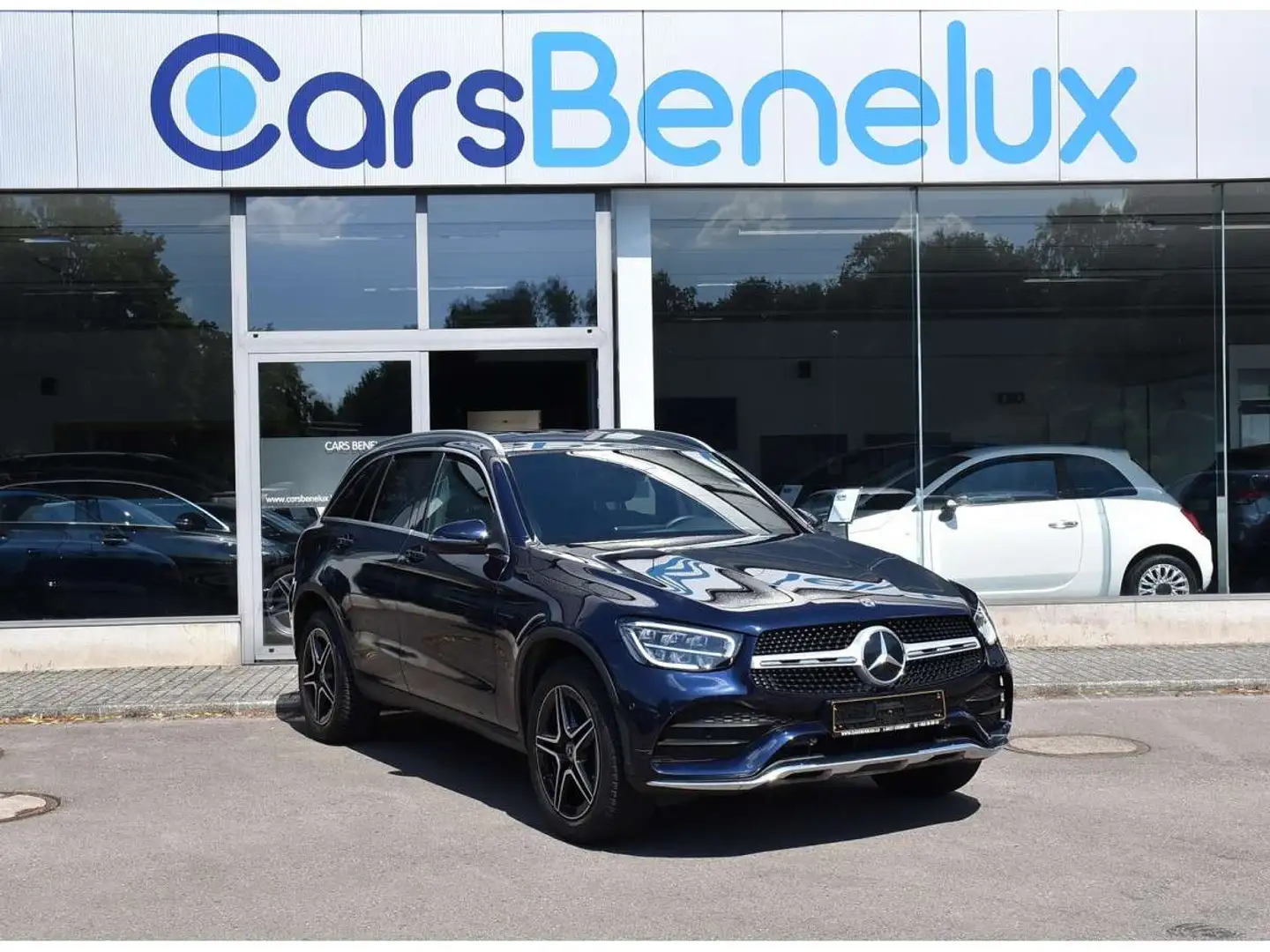 Mercedes-Benz GLC 300 e 4Matic AMG Line 9G-Tronic MEMO LANE SIDE ATT RMQ Blauw - 1