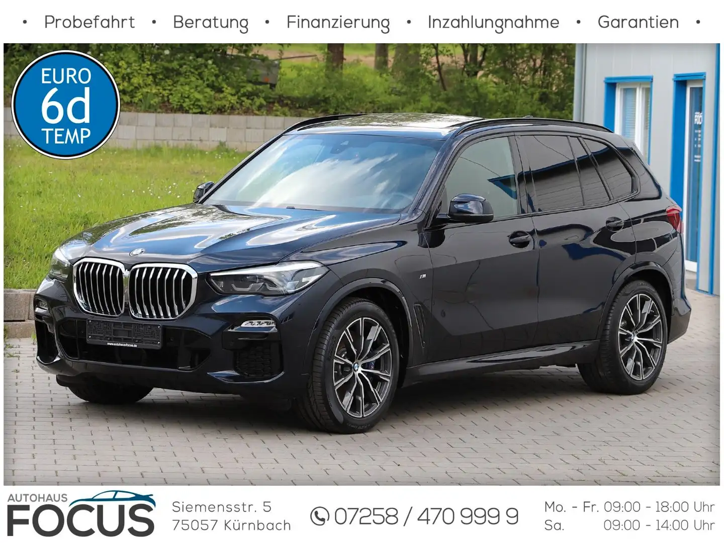 BMW X5 xDrive 30d M SPORT LUFT PANO KOMFORTSITZE H&K Schwarz - 1