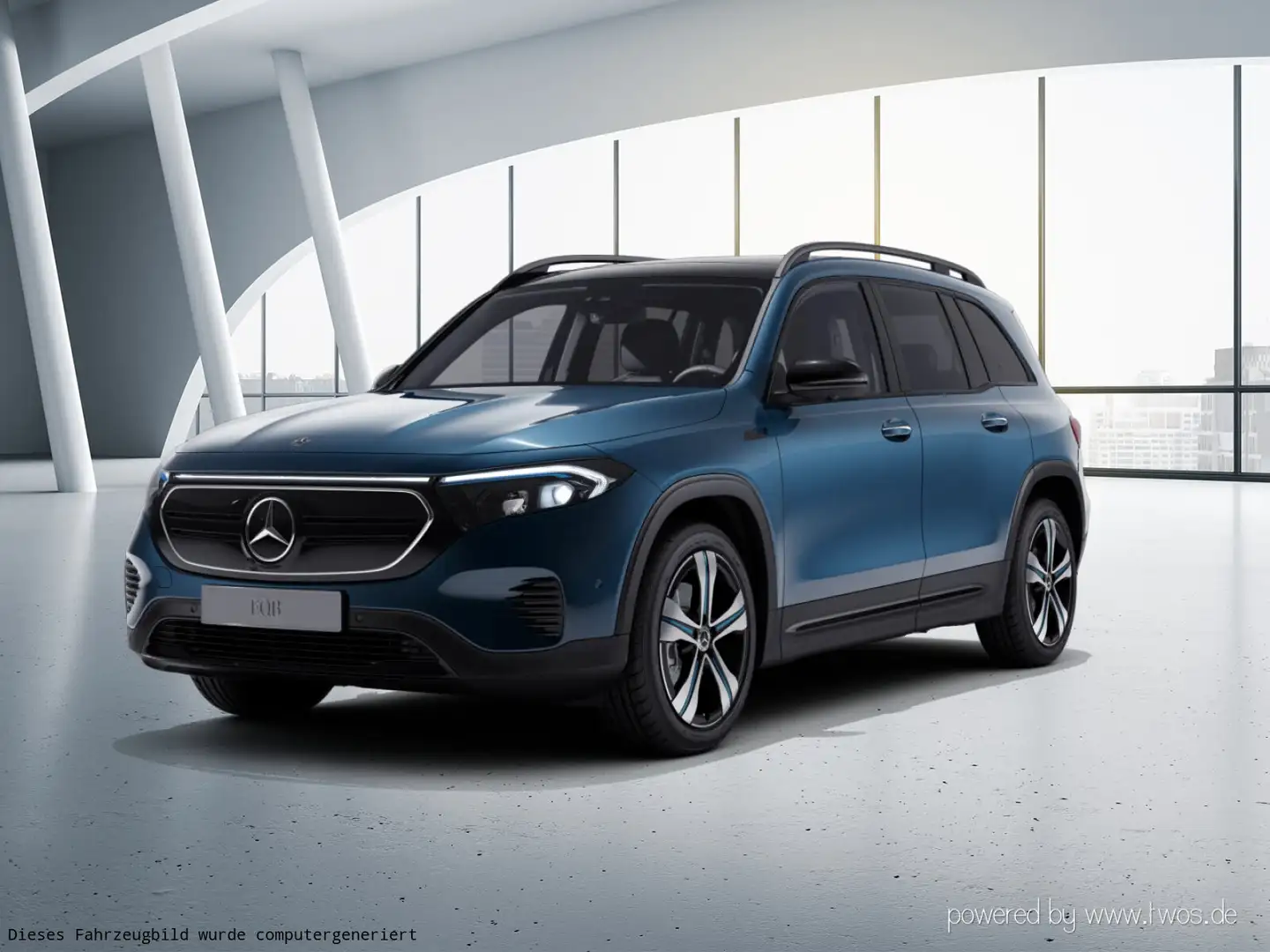 Mercedes-Benz EQB 250 EQB 250 Progr Night Pano 360Kam Sitzh Totwinkel Blau - 2