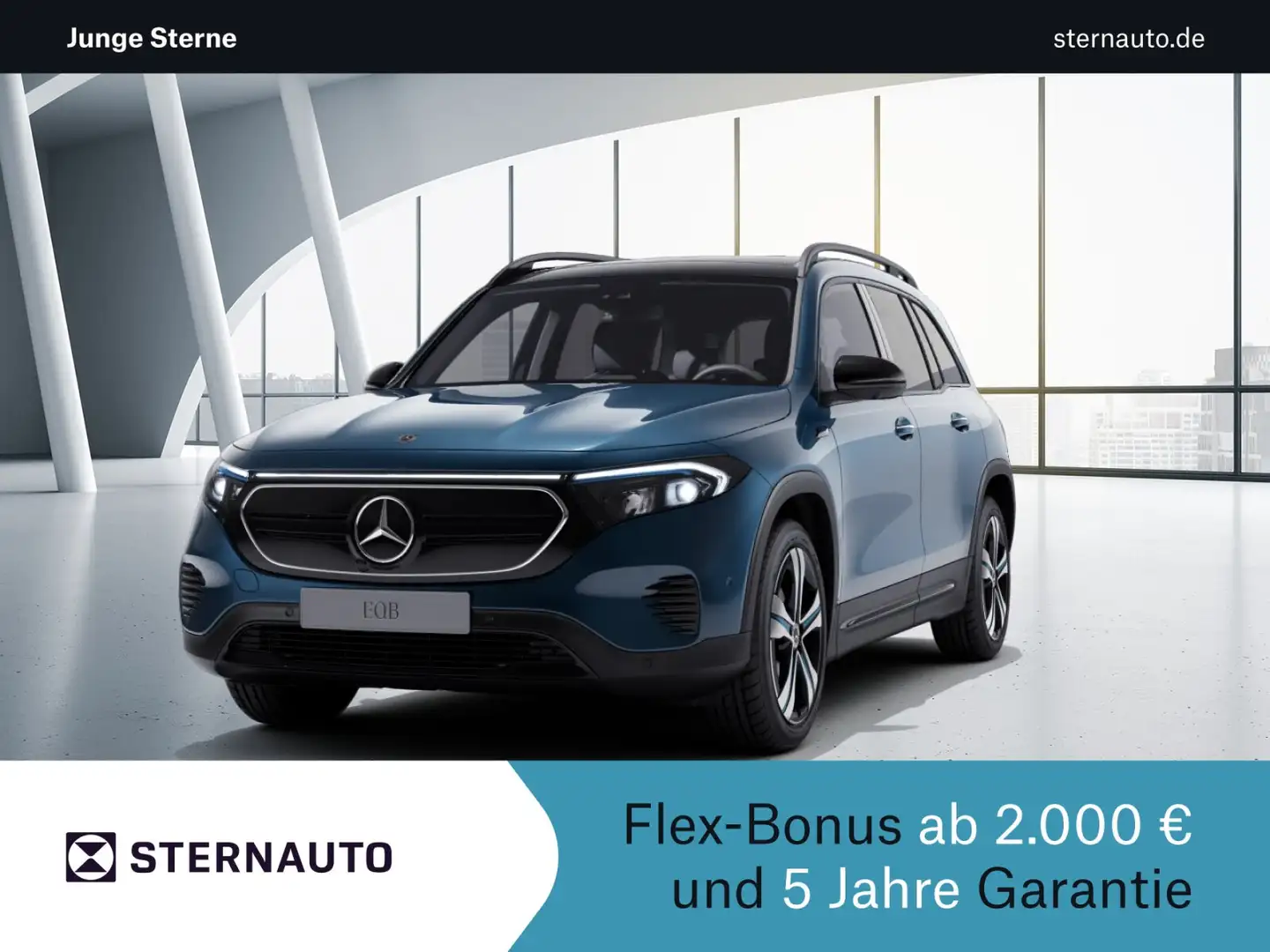 Mercedes-Benz EQB 250 EQB 250 Progr Night Pano 360Kam Sitzh Totwinkel Blau - 1
