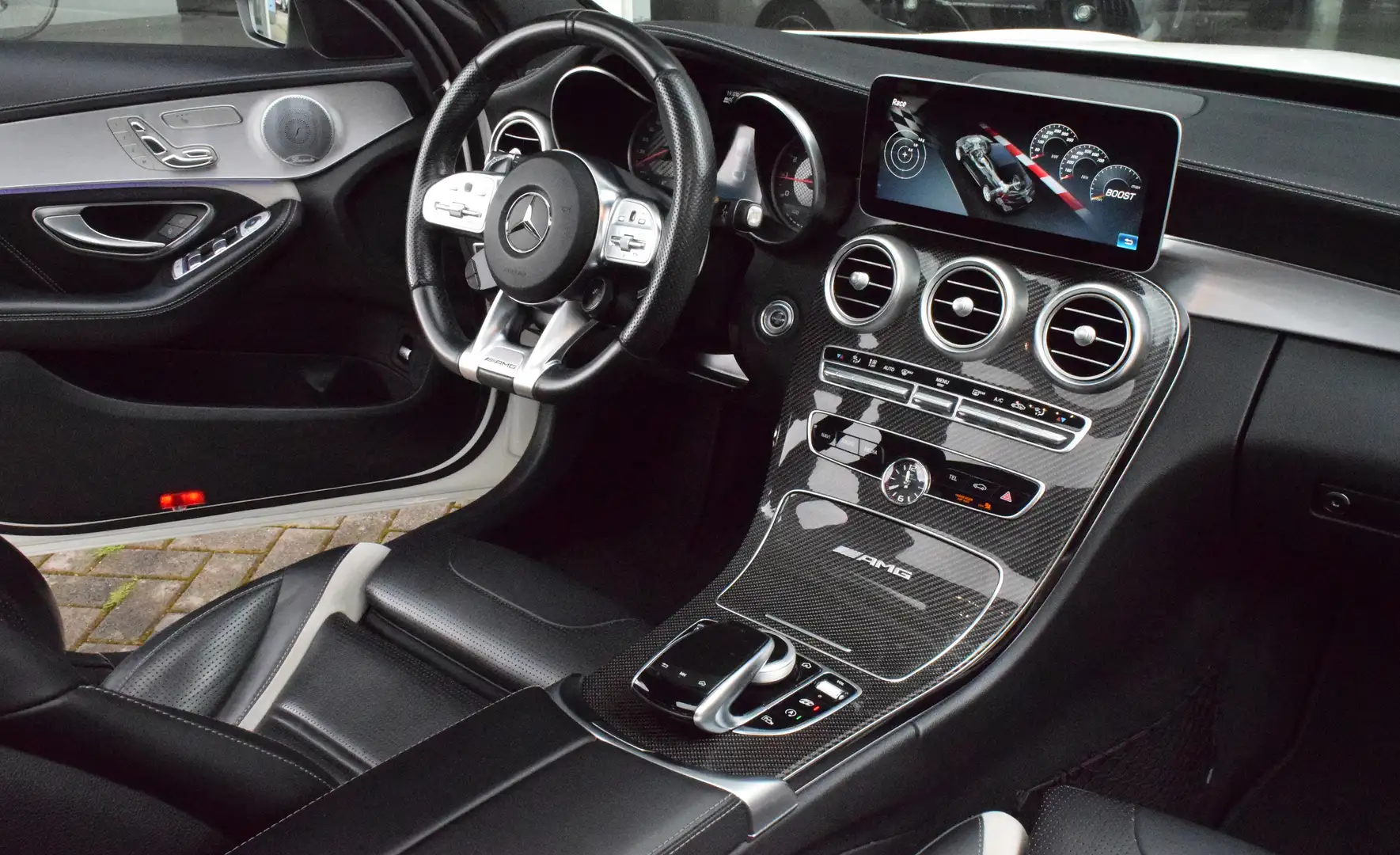 Mercedes-Benz C 63 AMG S DRIVER"S PACKAGE! PERF. SPORTABGAS! NIGHT! PANO! Bílá - 2