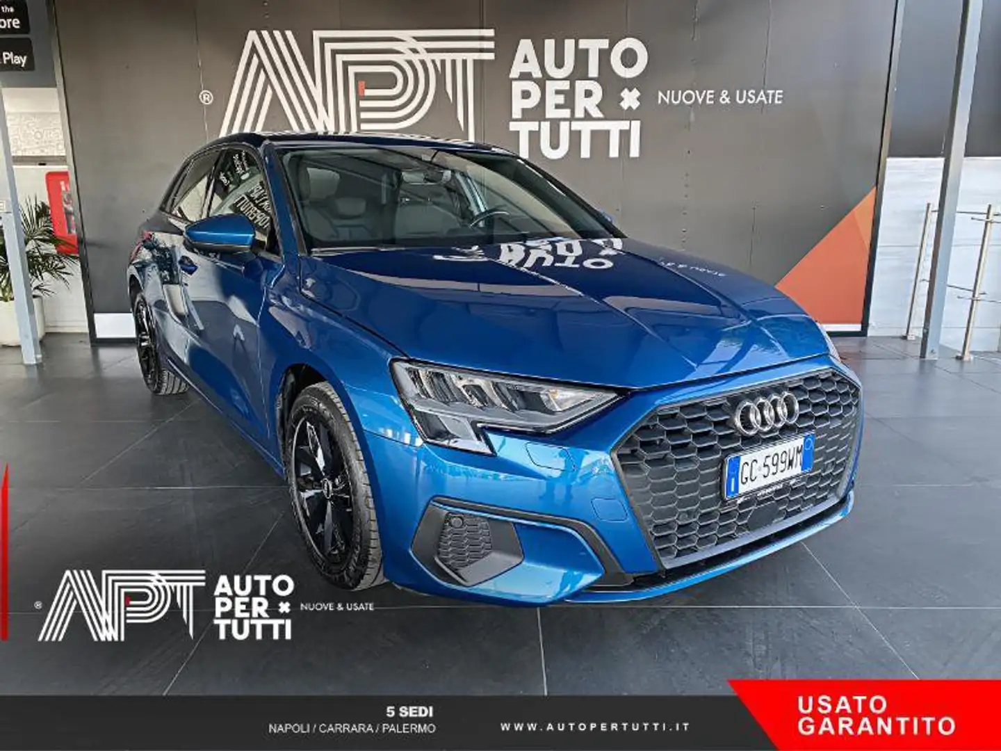 Audi A3 A3 Sportback 35 2.0 tdi Business Advanced s-tronic Blau - 2