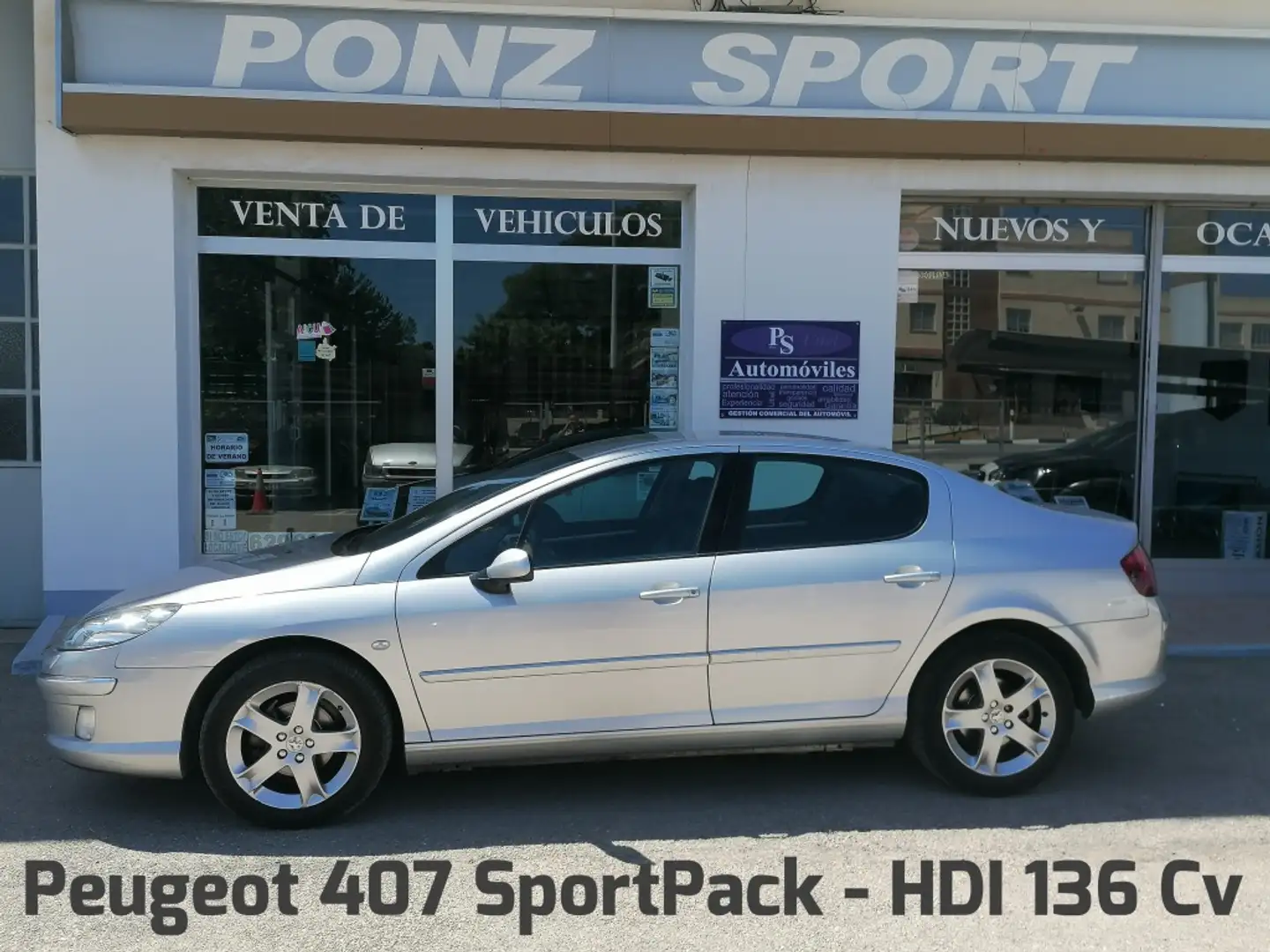 Peugeot 407 2.0HDI Premium Gris - 1