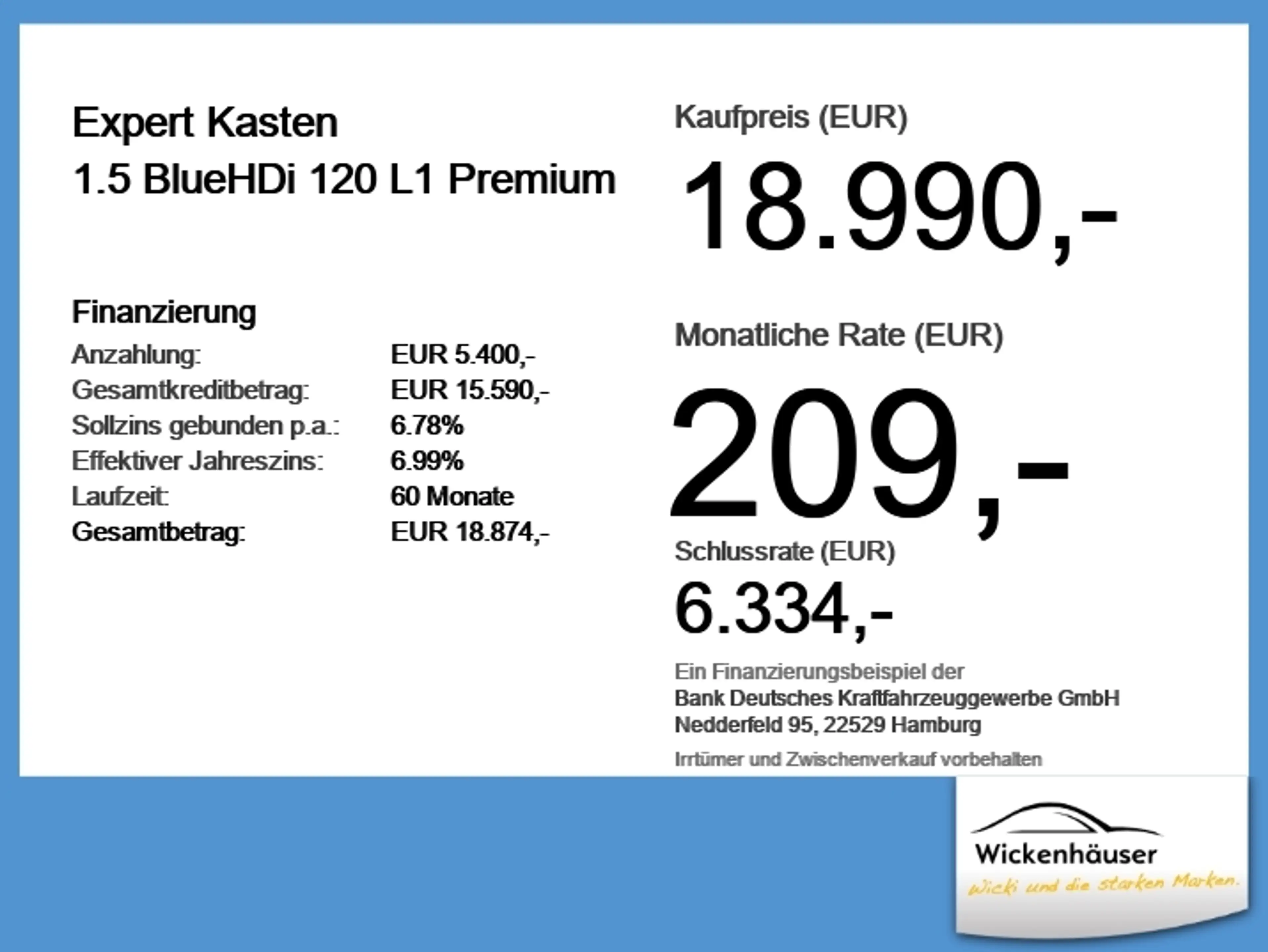 Peugeot Expert Kasten 1.5 BlueHDi 120 L1 Premium — photo 6