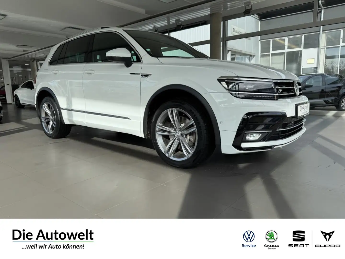 Volkswagen Tiguan Highline 4Mo 2.0 TDI 2x R-LINE NAVI LEDER Klima Blanc - 1