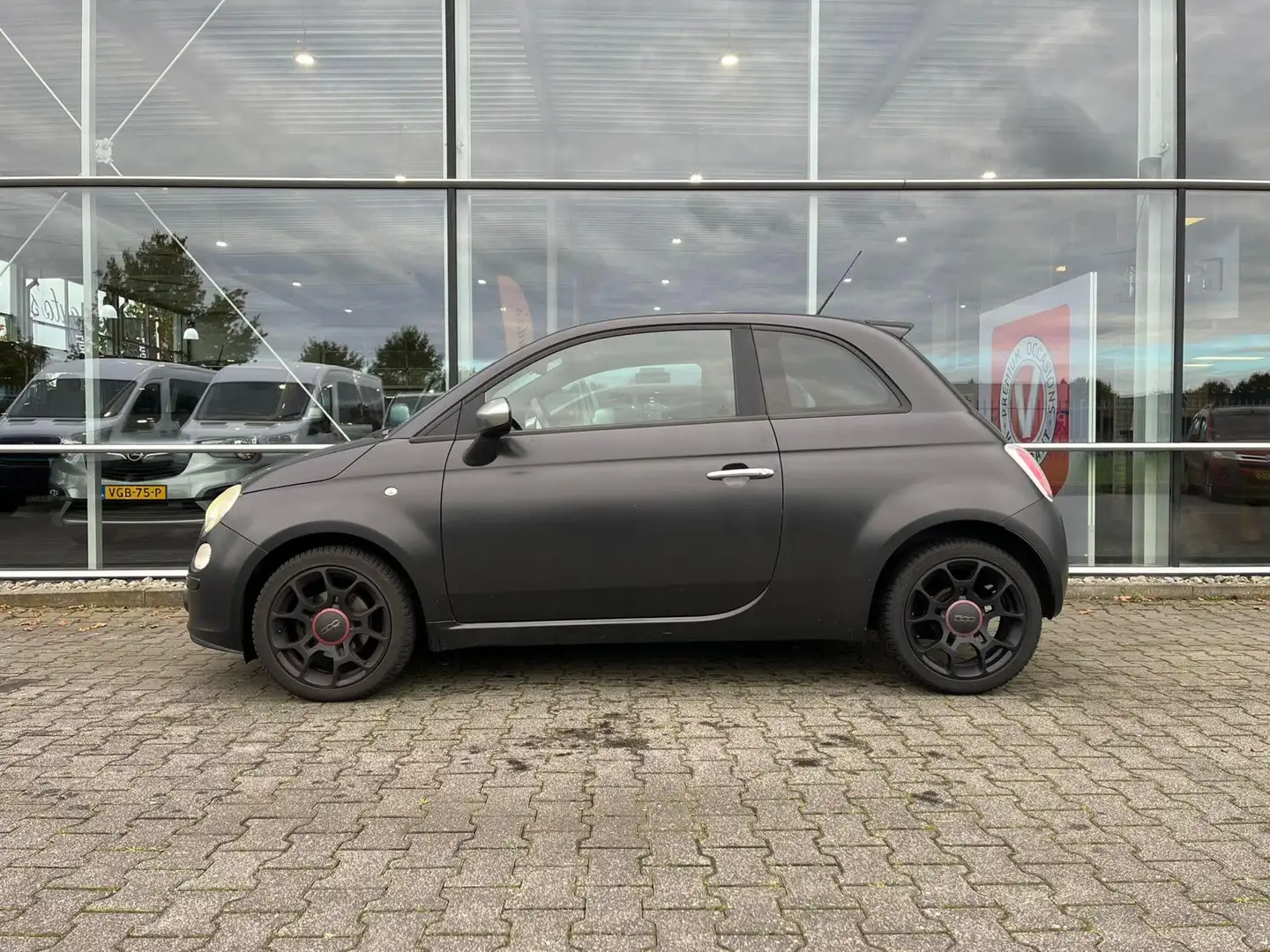 Fiat 500 0.9 TwinAir Blackjack Lichtmetalen Velgen, Leer Jaune - 2