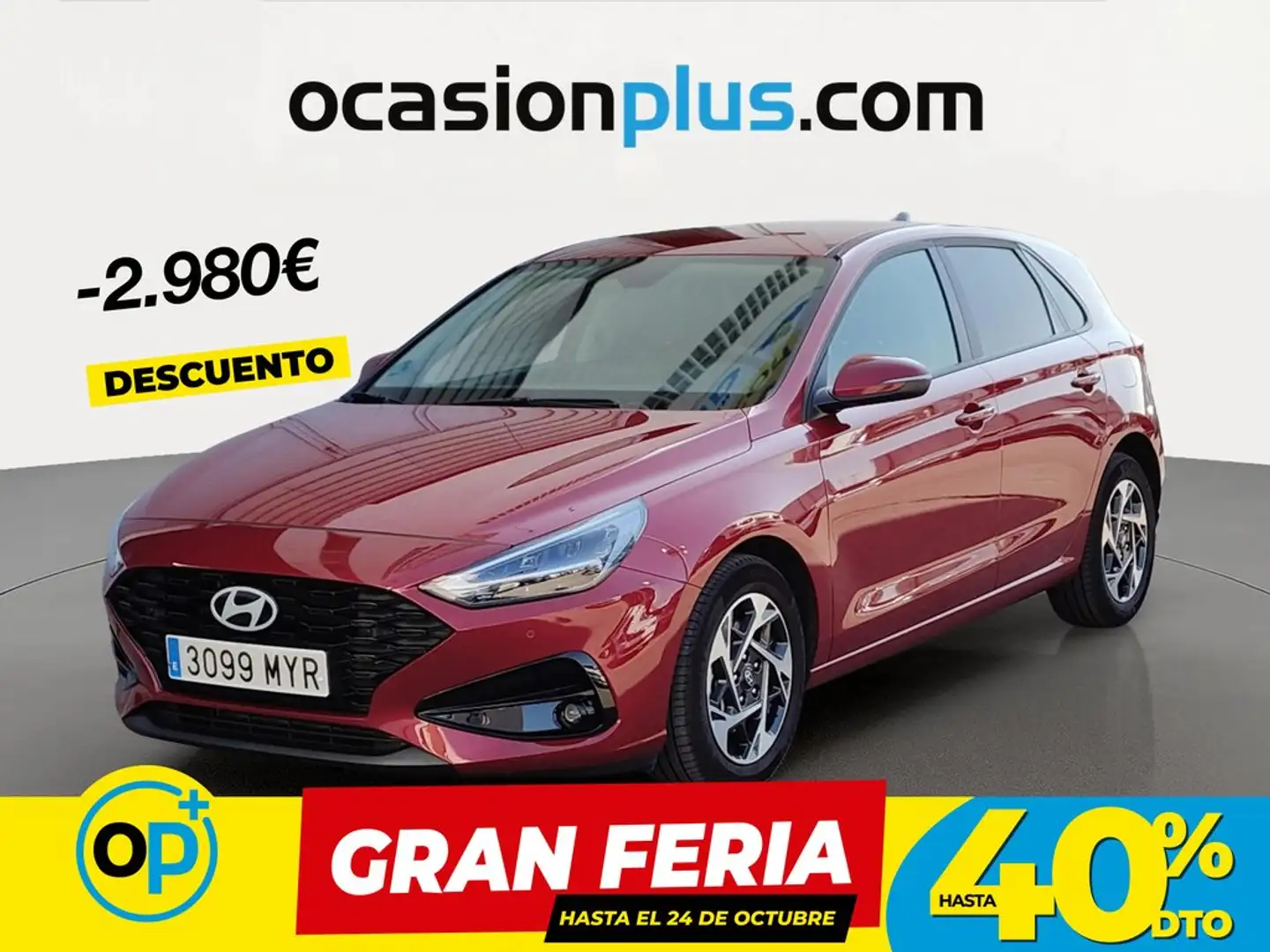 Hyundai i30 1.0 TGDI Klass 48V 100 Rojo - 1