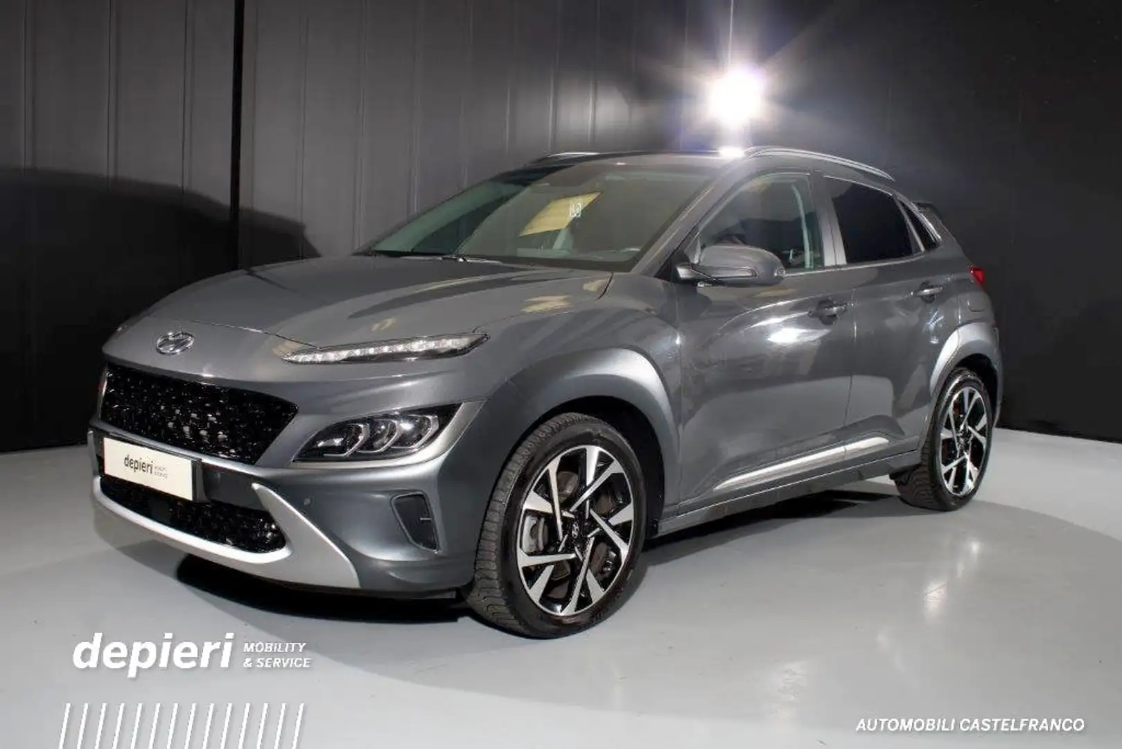 Hyundai KONA 1.6 T-GDI DCT Prime autom. Grigio - 1