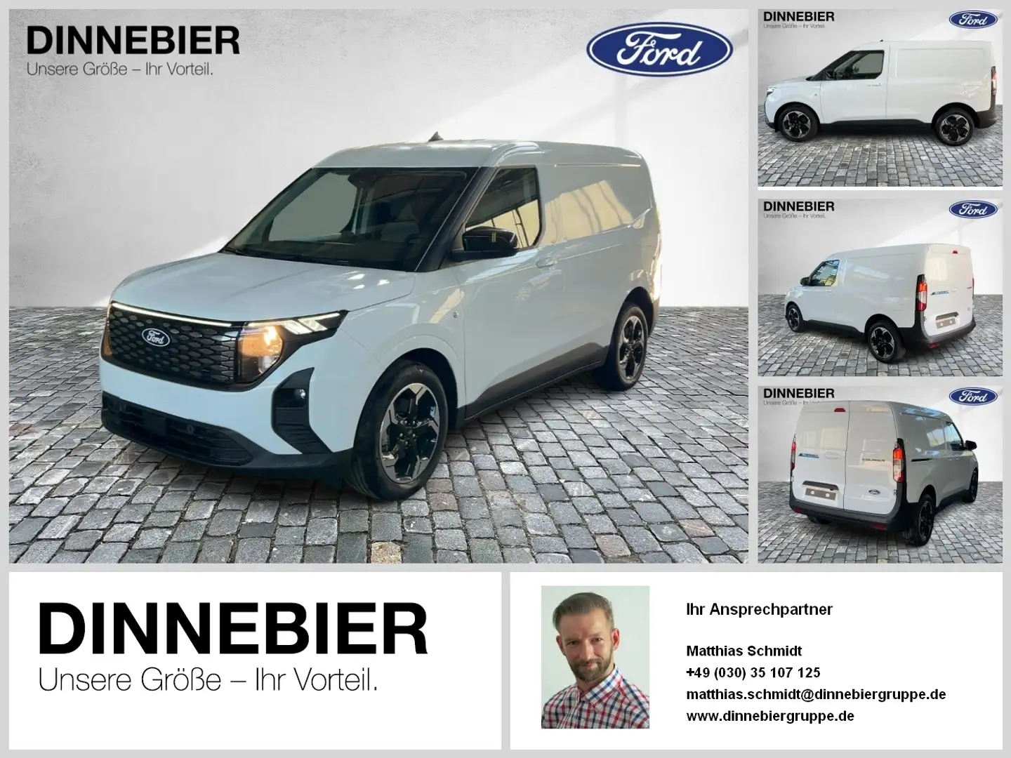 Ford Transit Courier Kasten LKW Limited 100 kW Weiß - 1