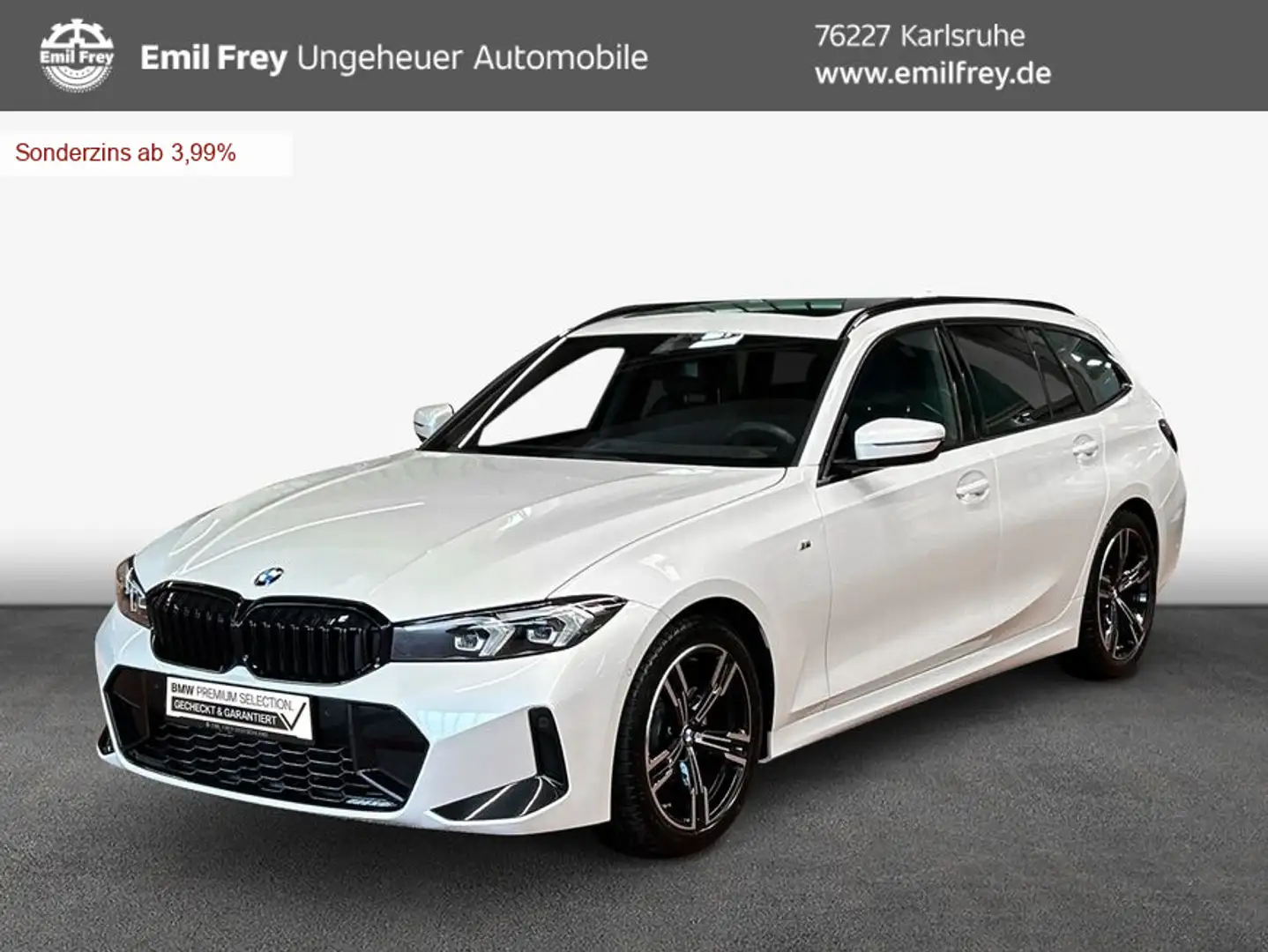 BMW 320 i Touring Aut. *HiFi*Sportpaket* Panorama* Weiß - 1