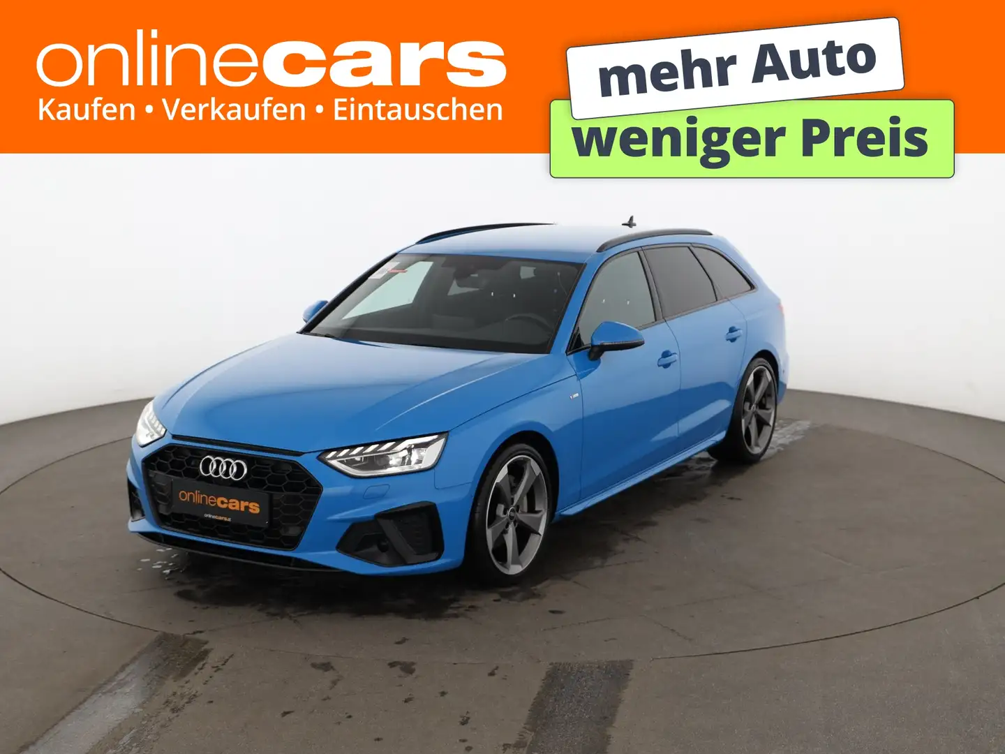 Audi A4 Avant 40 TDI S-Line Aut MATRIX 360-CAM AHK NAV Blau - 1