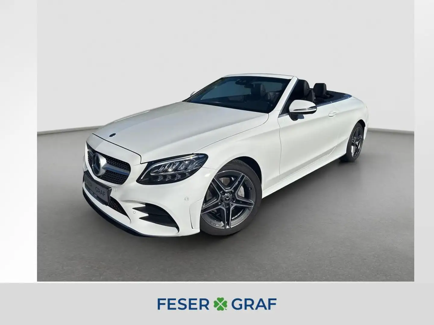 Mercedes-Benz C 180 Cabrio AMG-LINE Airscarf LED Navi Kamera Weiß - 1