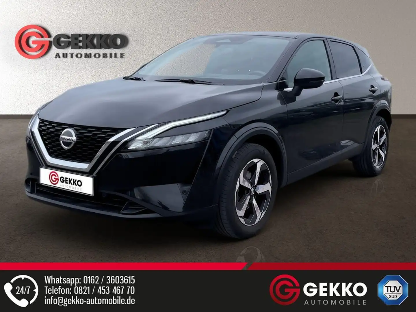 Nissan Qashqai N-Connecta +360 KAMERA+LED+APP+NAVI+ACC+Totwinkel Zwart - 2