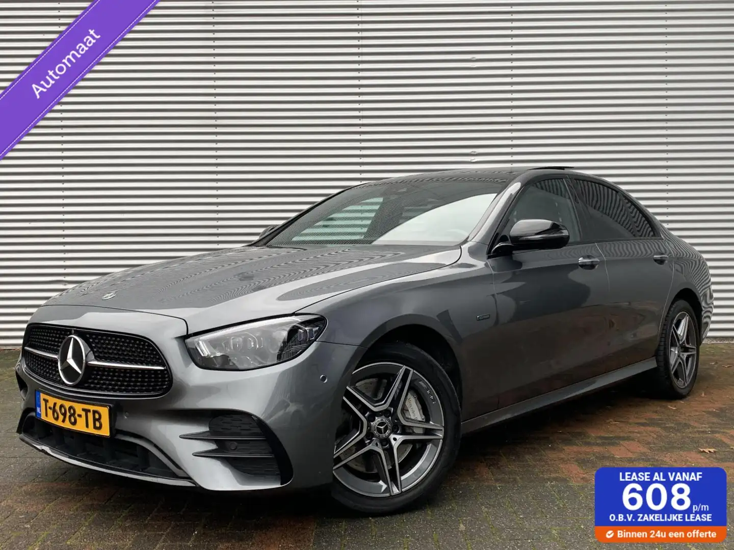 Mercedes-Benz E 300 de AMG Line Pano 360 Camera Leer 2021 Burmester Sf Gris - 1