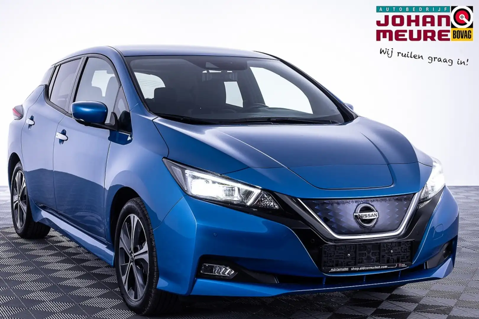 Nissan Leaf 40 kWh Tekna | LEDER | NAVI Bleu - 1