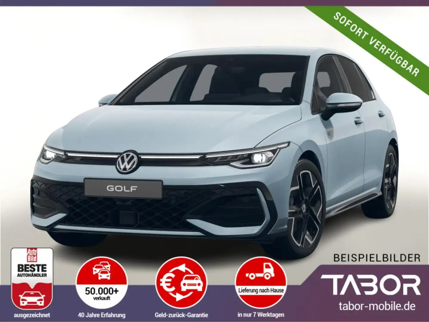 Volkswagen Golf 8 2.0 TDI DSG R-Line LED+ KeyL 18Z SHZ Kam Blau - 1