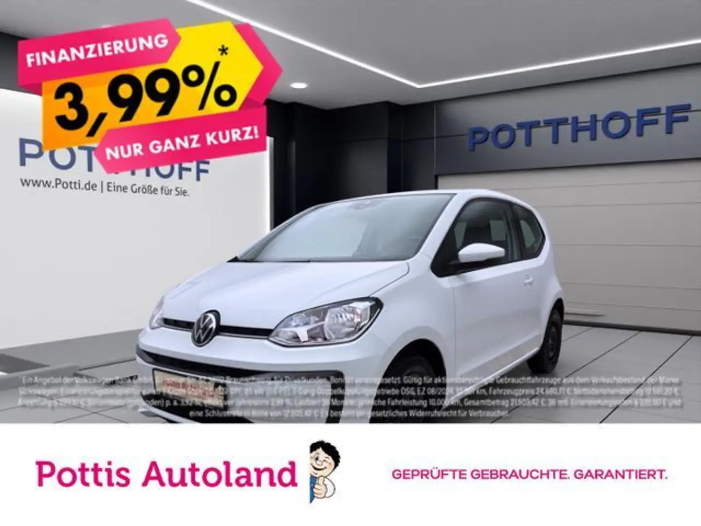 Volkswagen up! 1.0 MPI MOVE UP! BLUETOOTH DAB+ KLIMA ZV Weiß - 1