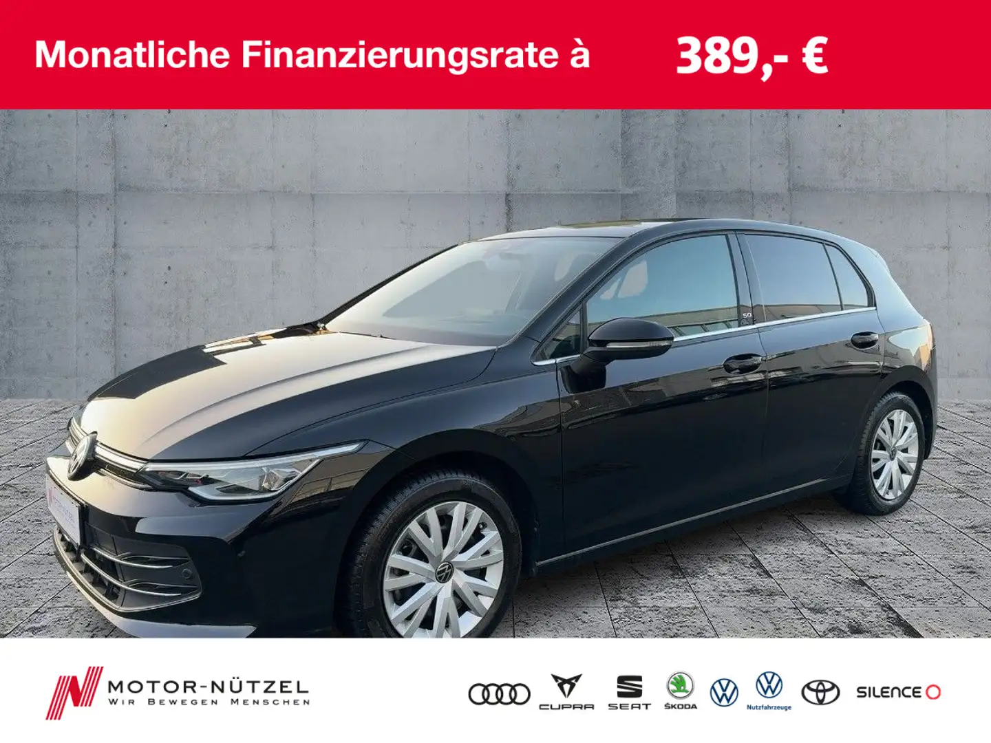 Volkswagen Golf VIII 1.5eTSI DSG EDITION 50 IQ+NAV+ACC+PANO Schwarz - 1