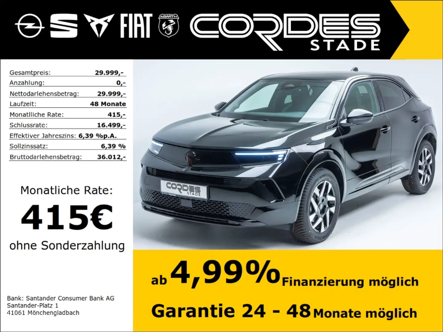 Opel Mokka Mokka, GS, 1.2 Direct Injection Turbo Automatik (4 Zwart - 1