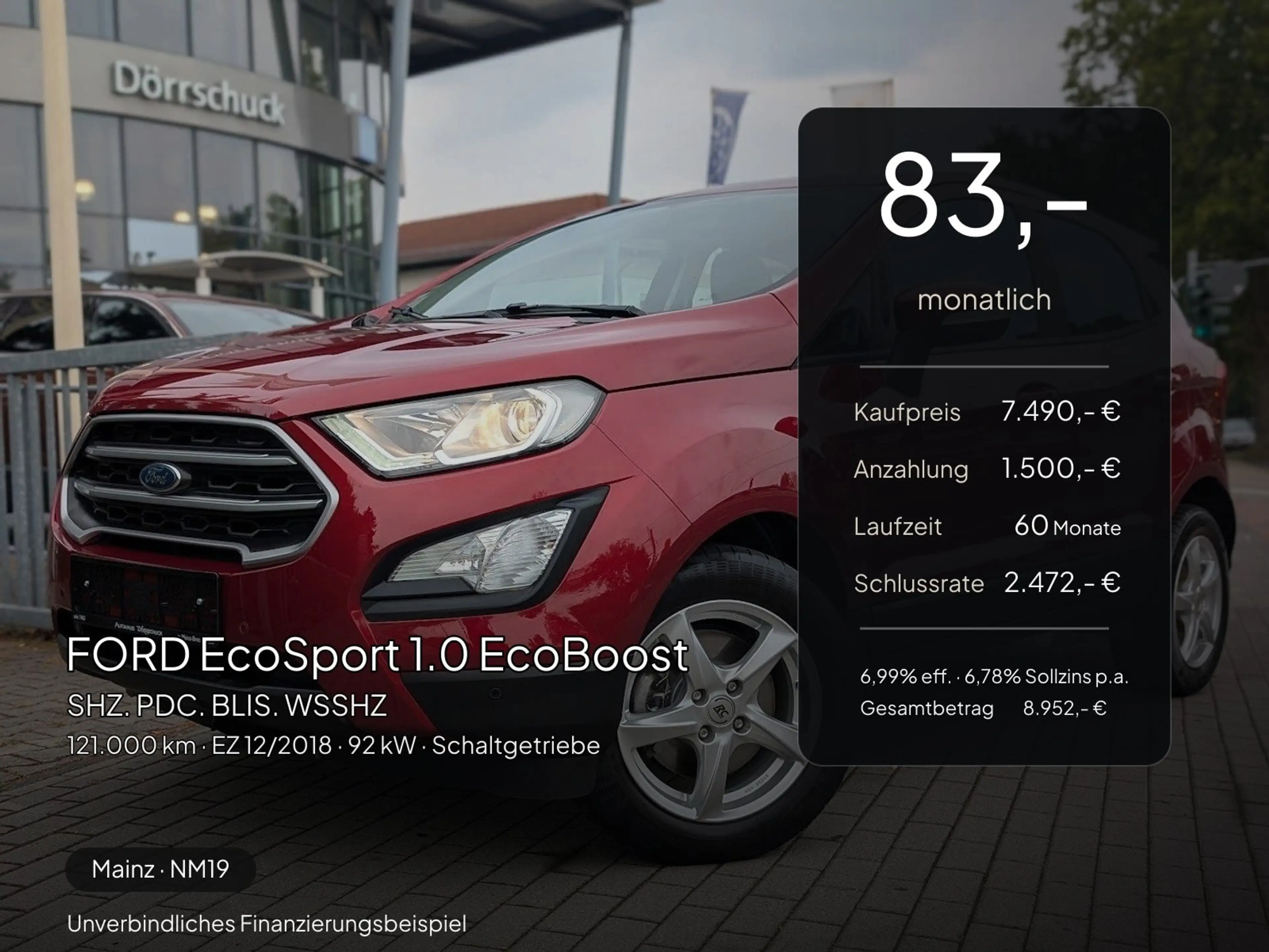 Ford EcoSport EcoSport 1.0 EcoBoost SHZ. PDC. BLIS. WSSHZ — photo 2