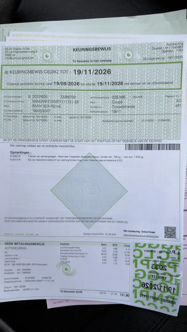 BMW 325 325 xi LPG PACK*AUTO*XENON*GPS* gekeurd carpass Zwart - 2