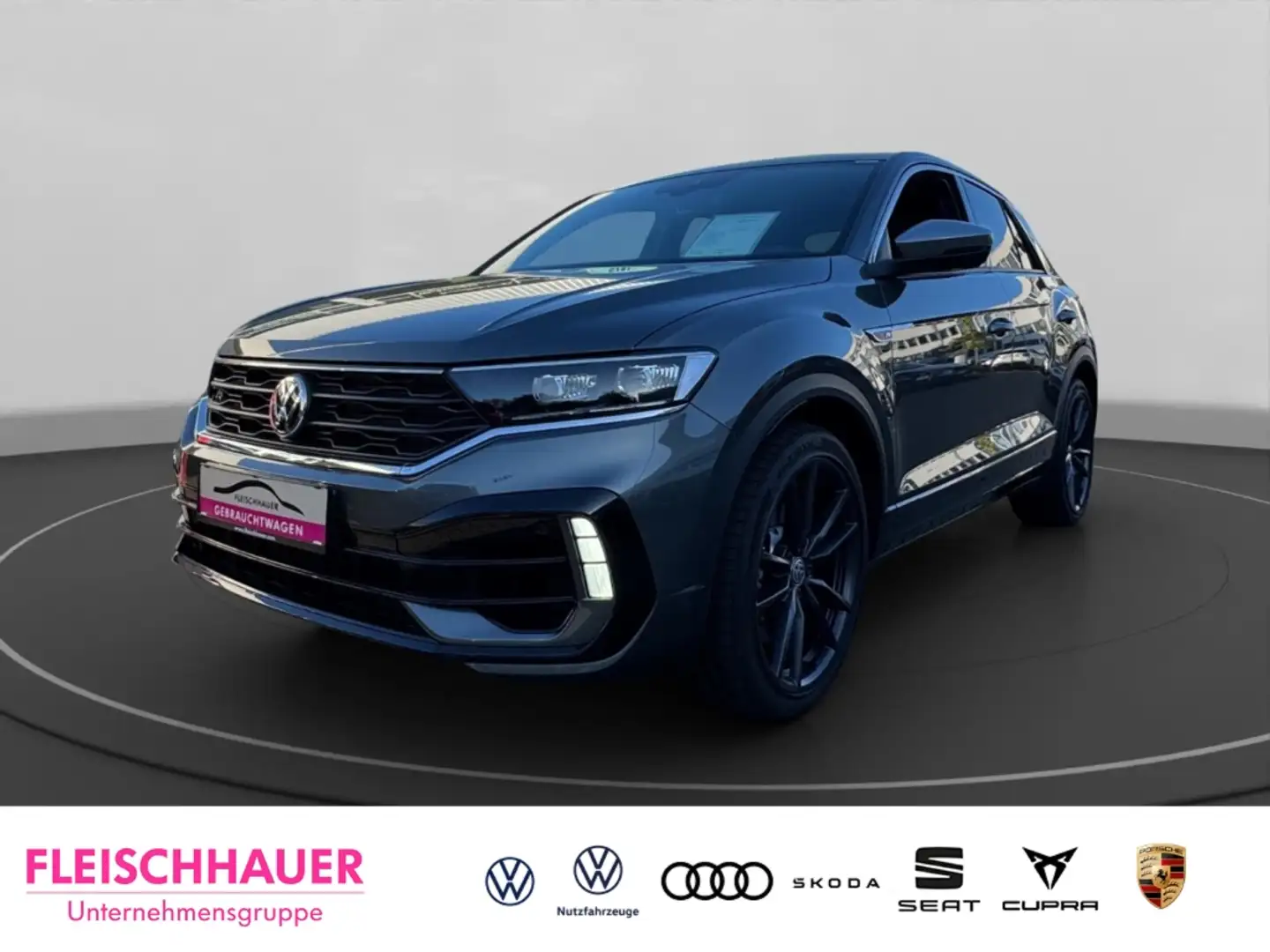 Volkswagen T-Roc R 4Motion 2.0 TSI LED+ACC+LEDER+NAVI+DC+RFK+CARPLA Grau - 1