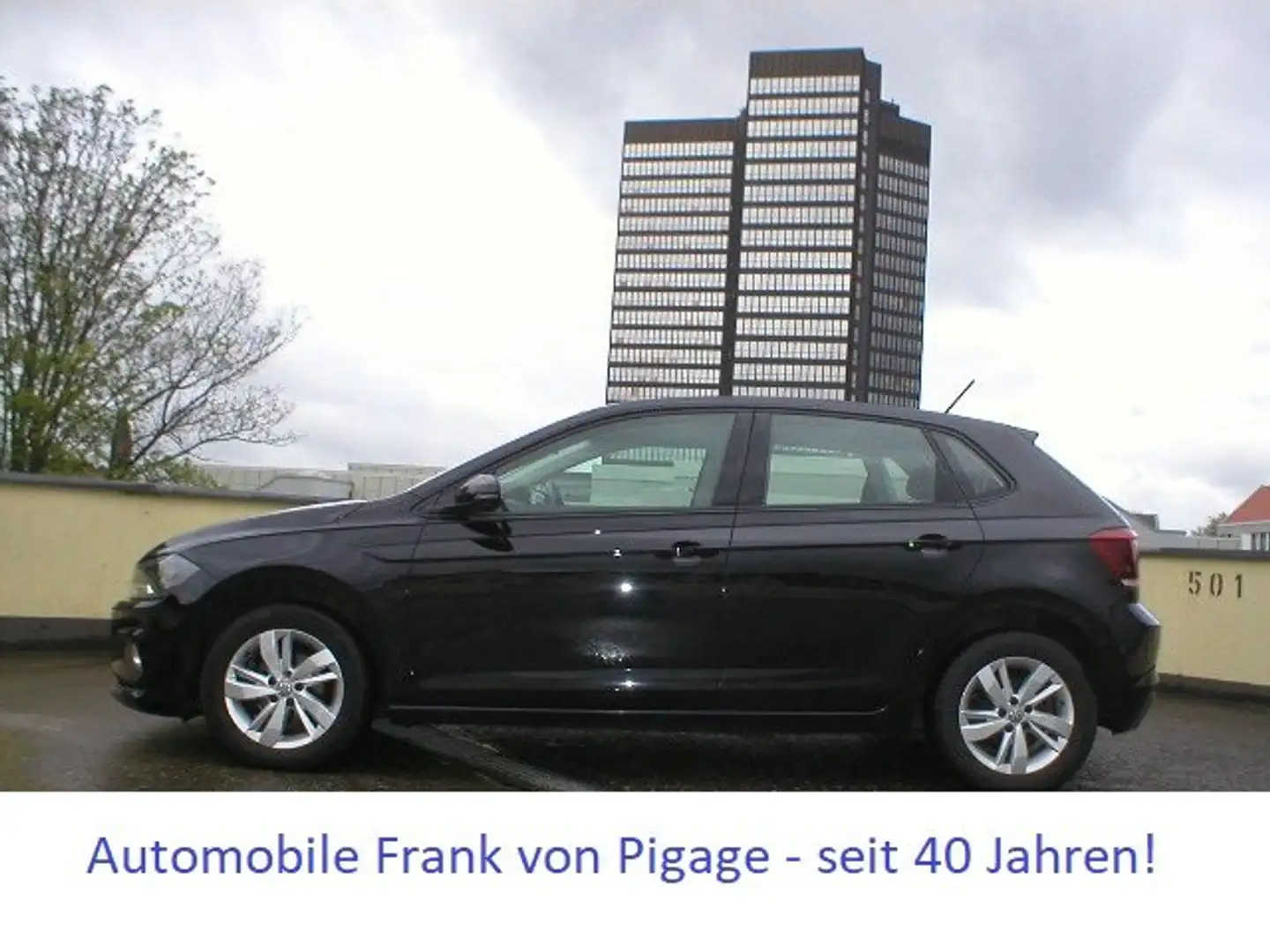 Volkswagen Polo Automatik/Klima/Allwetterr./SHZ/Alu/Einparkh./TOP! Fekete - 1