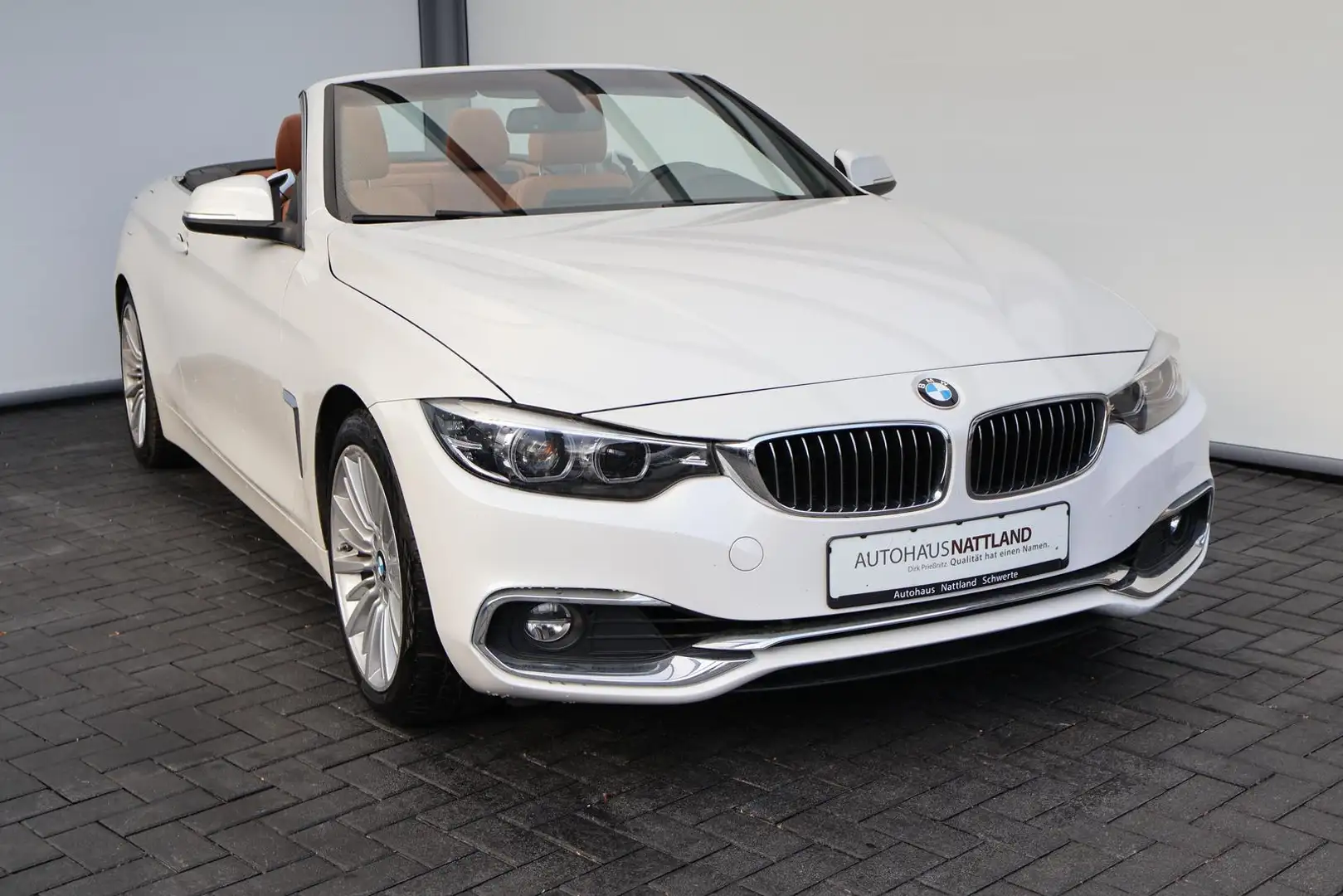 BMW 430 i Cabrio  Luxury Line LED Leder Navi AHK PDC Blanco - 2