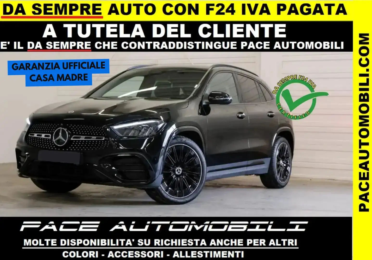 Mercedes-Benz GLA 200 NEW AMG PREMIUM SPORT MBUX KAMERA ACC WIDESCREEN Nero - 1