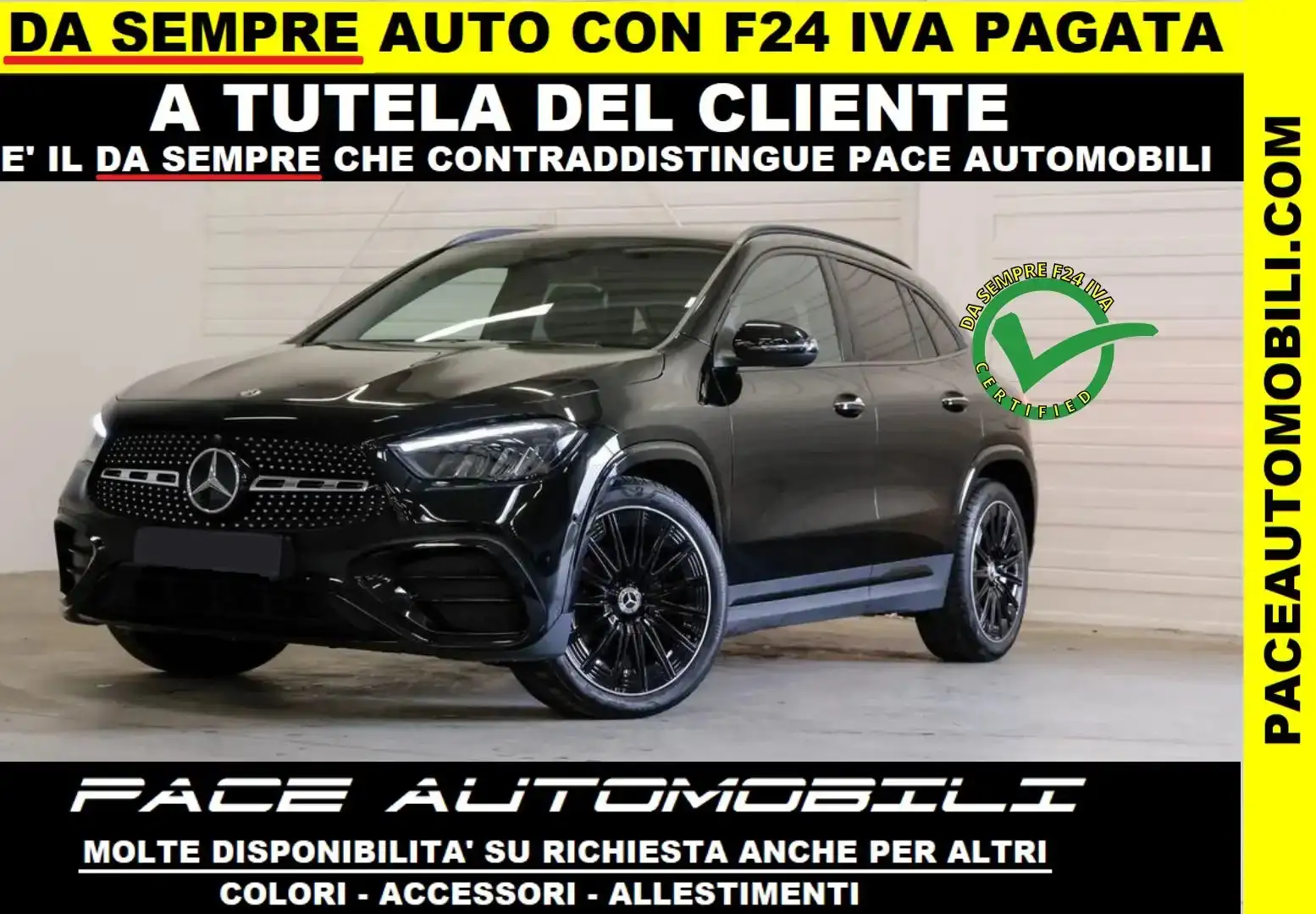 Mercedes-Benz GLA 200 NEW AMG PREMIUM SPORT MBUX KAMERA ACC WIDESCREEN Nero - 1