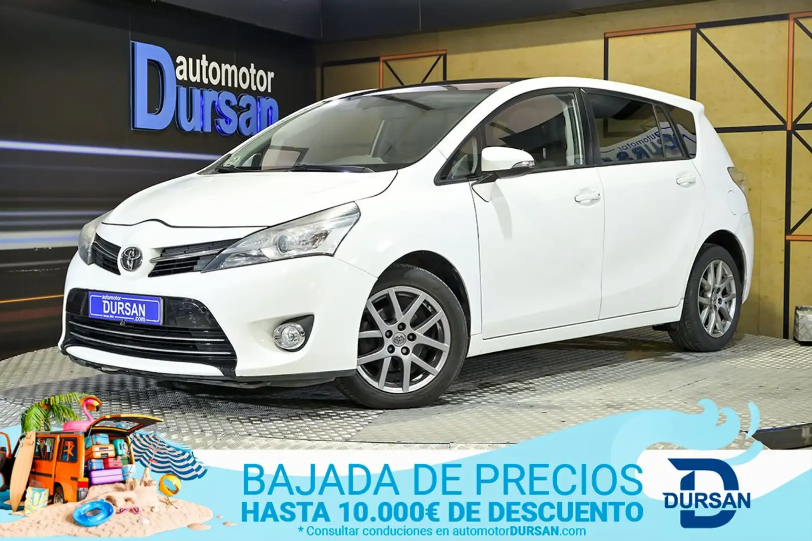 Toyota Verso 2.0D Active 120 7pl. Blanco - 1