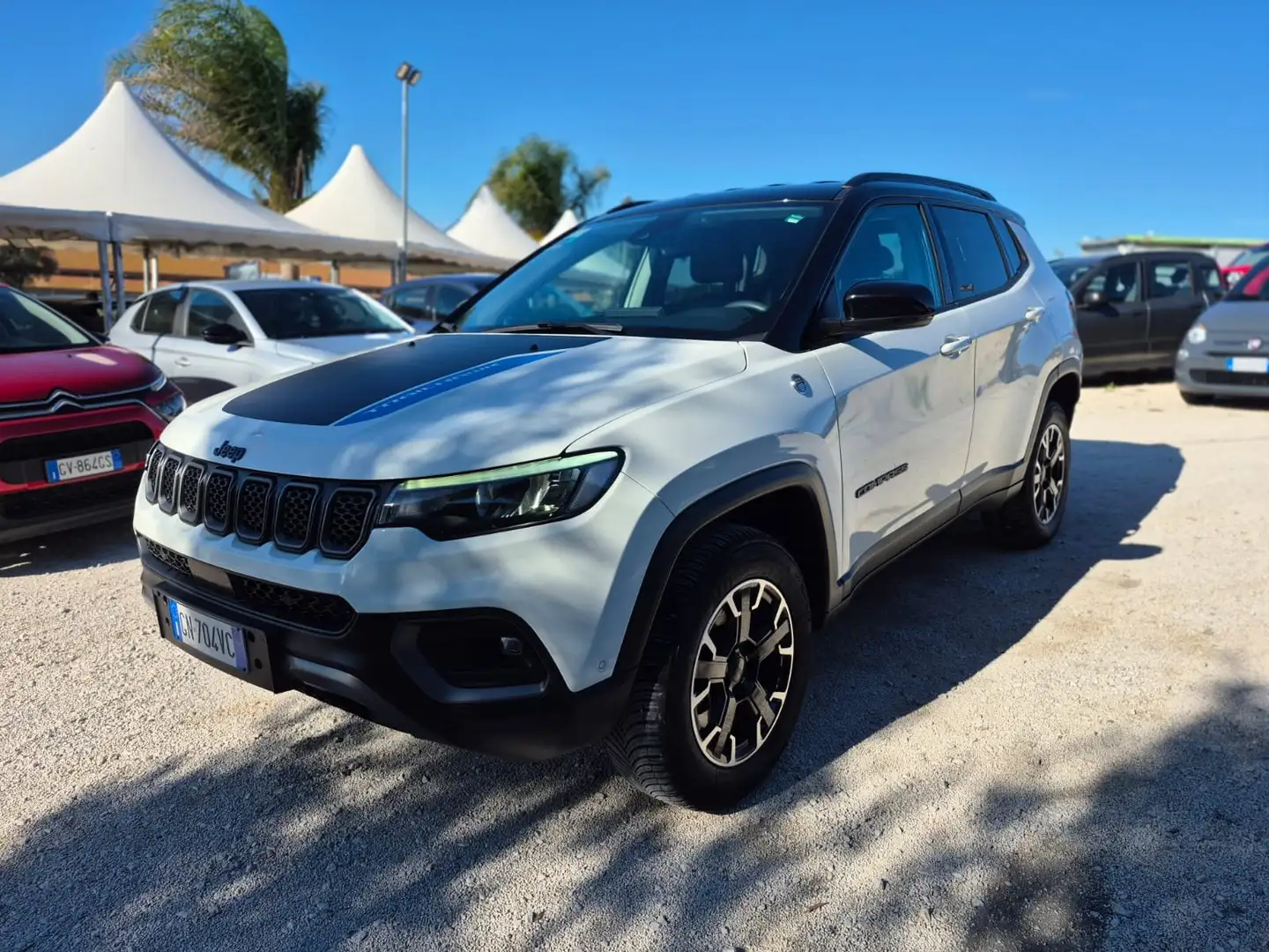 Jeep Compass Compass II 1.3 turbo t4 phev Trailhawk 4xe auto Blanc - 1