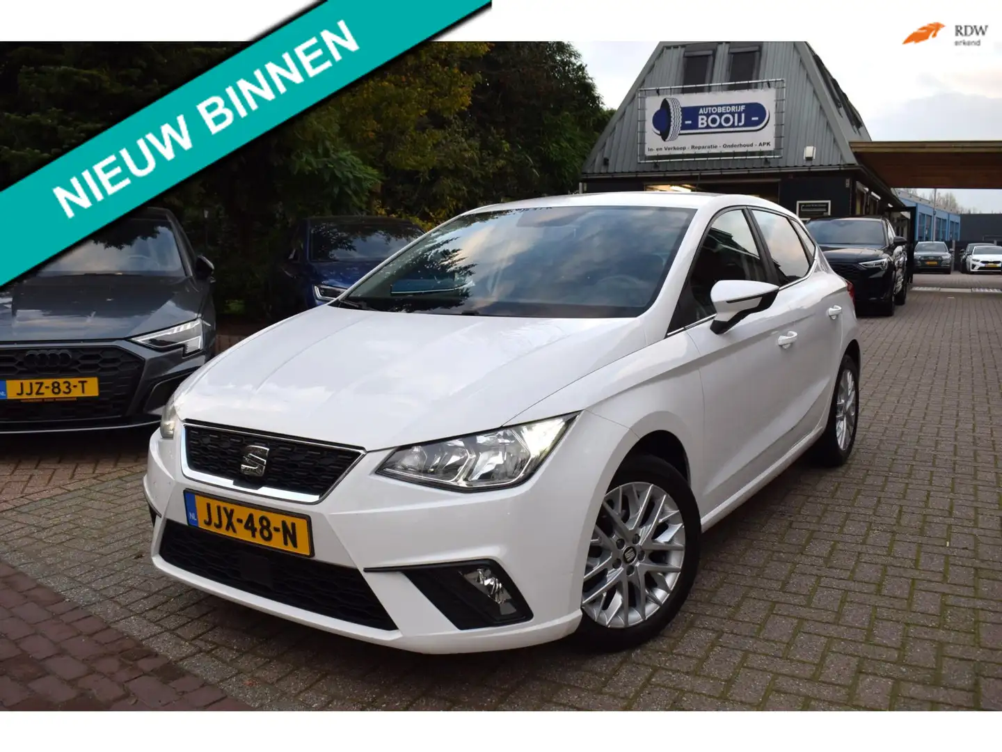 SEAT Ibiza 1.0 TSI Style AIRCO-ECC/NAVI/APPLE CARPLAY/BLUETOO Wit - 1