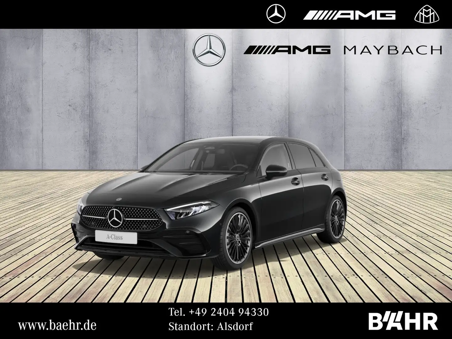 Mercedes-Benz A 200 A 200 d AMG+Night/MBUX/LED/Pano/Parktr.+RFK/19" Schwarz - 1