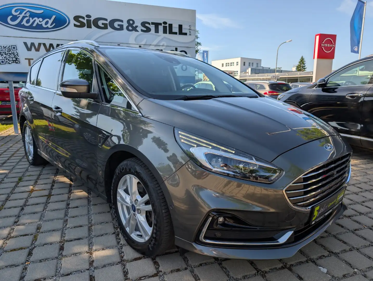 Ford S-Max 2.0 EcoBlue Titanium AHK*LED*ACC*NAV*SHZ*STANDH Szary - 2