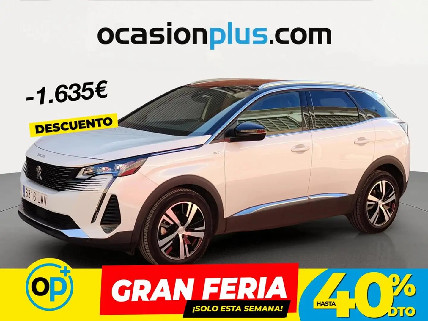 Peugeot 3008 1.2 S&S PureTech GT EAT8 130 Blanco - 1