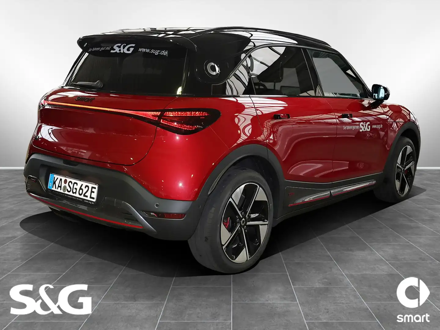 smart #1 BRABUS 22 KW+360°Kamera+Navigation+Head-UP Rouge - 2