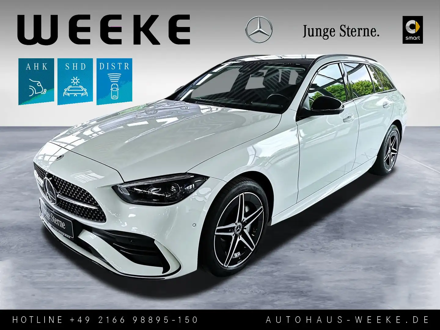 Mercedes-Benz C 300 T de EDITION AMG+PANO-SD+AHK+DL+360+NIGHT+ Blanc - 1