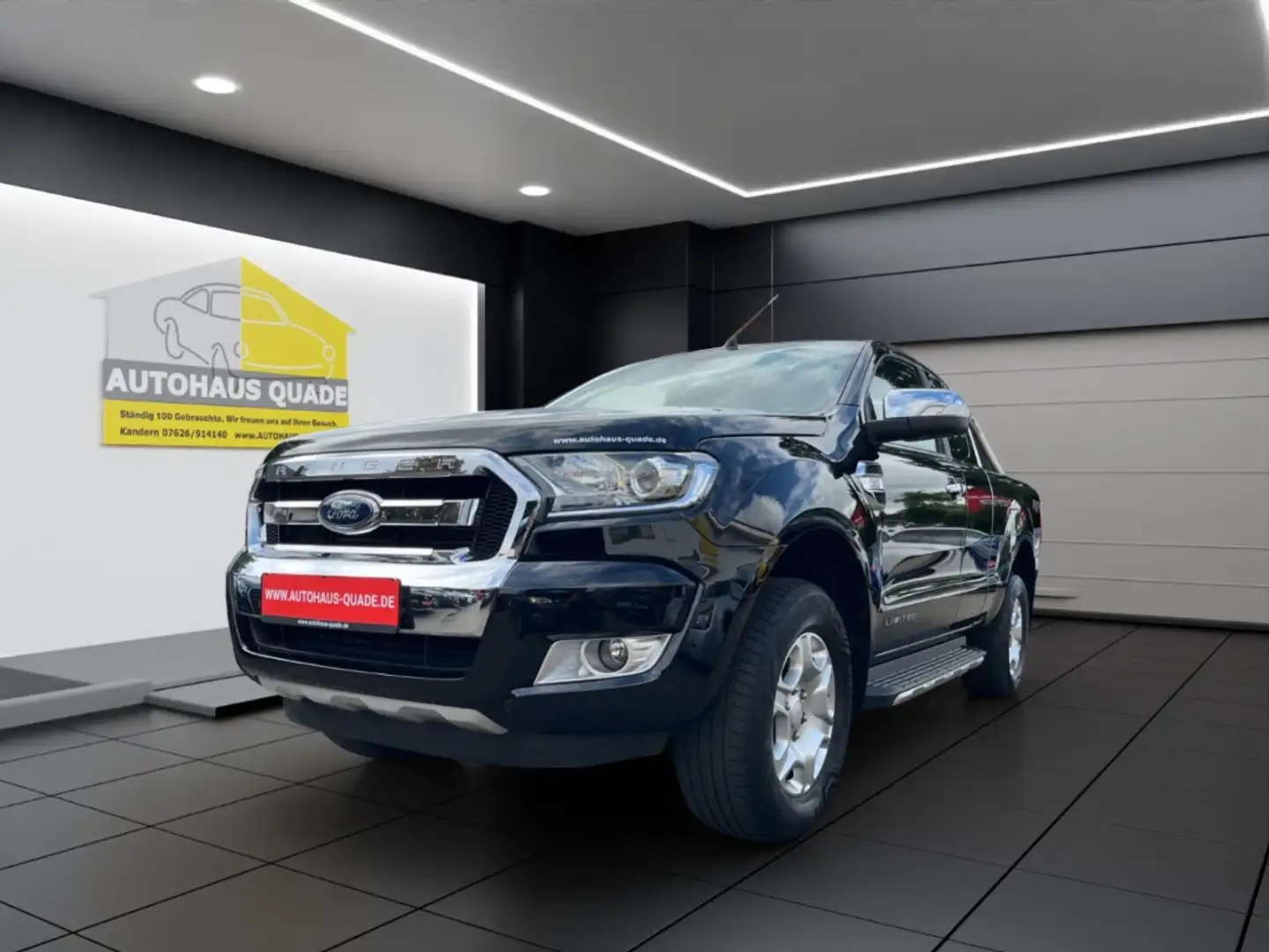 Ford Ranger Limited Extrakabine 4x4 3.2 TDCi 1. Hand AHK Navi Schwarz - 1